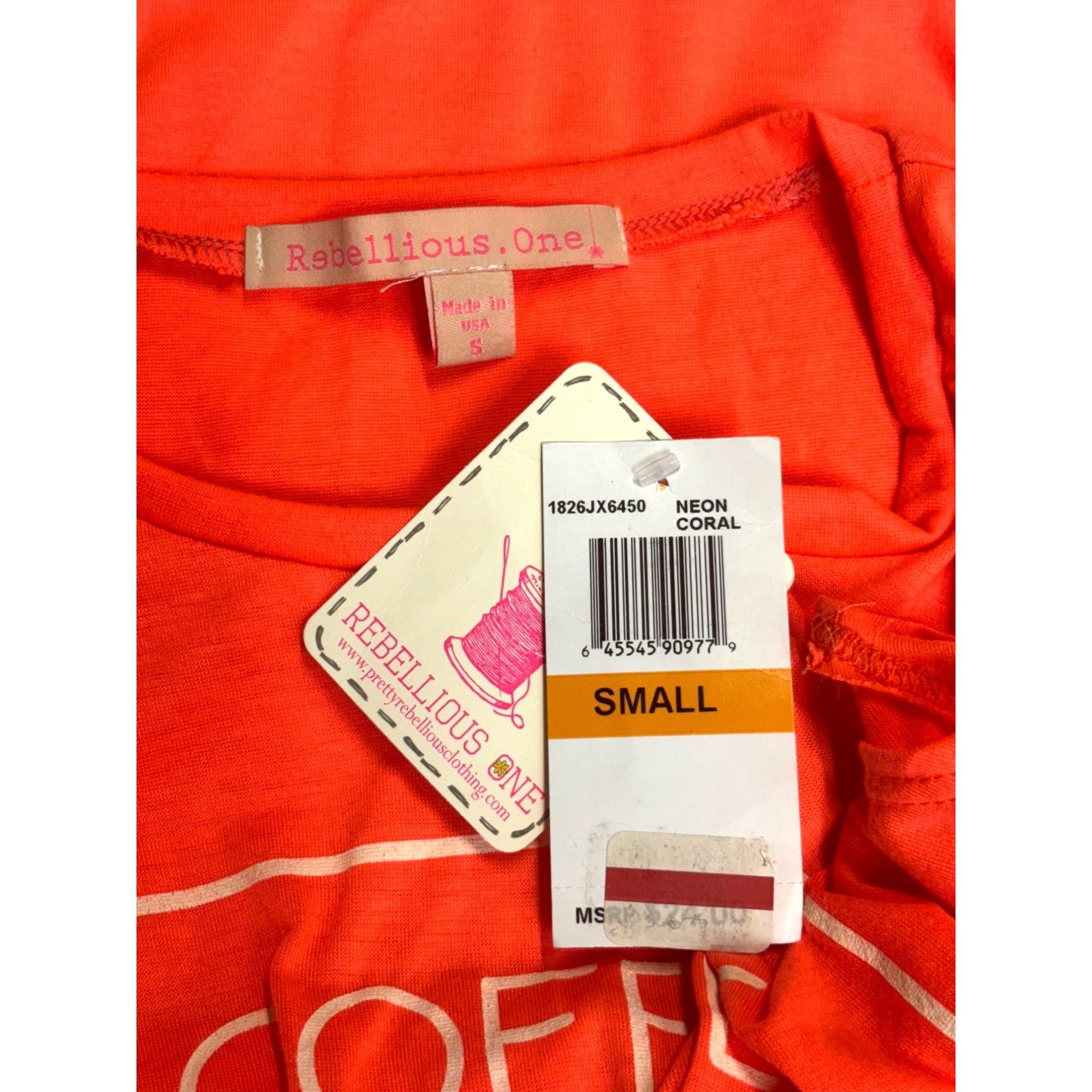 Other Rebellious One Junior's High-Lowe Graphic Tank Top, Neon Co Size S / US 4 / IT 40 - 8 Thumbnail