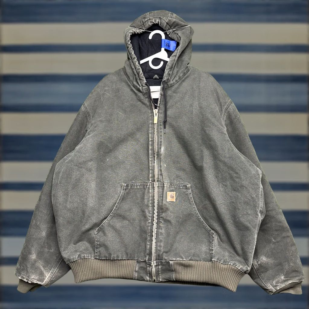 Carhartt VINTAGE Carhartt J130 MOS Jacket Mens 2XL Hooded Green Outdoor Workwear Duck Canvas Bomber Jacket Mens Size US XXL / EU 58 / 5 - 1 Thumbnail