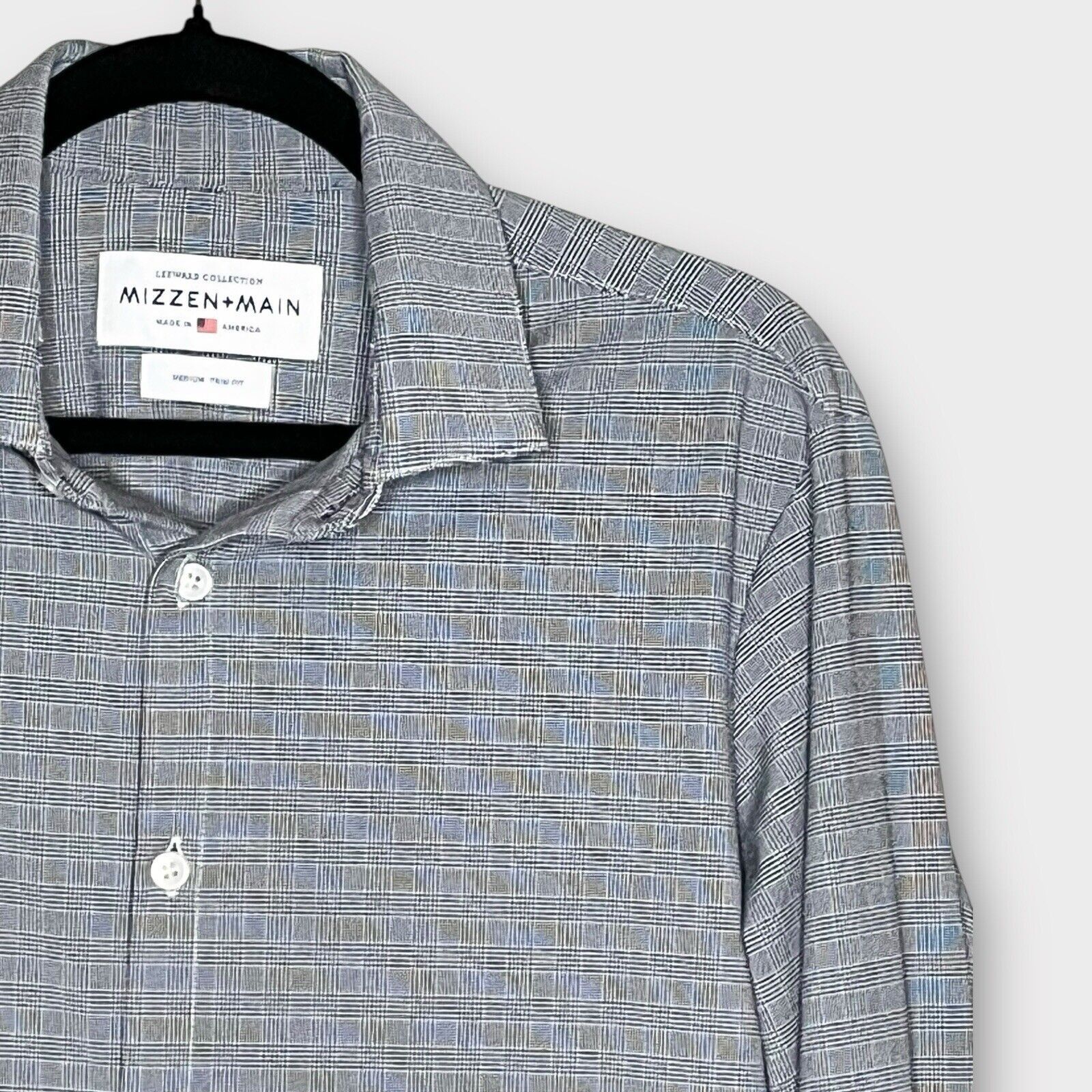 Mizzen+Main MIZZEN+MAIN Leeward Collection Performance Plaid Shirt Size US M / EU 48-50 / 2 - 1 Thumbnail