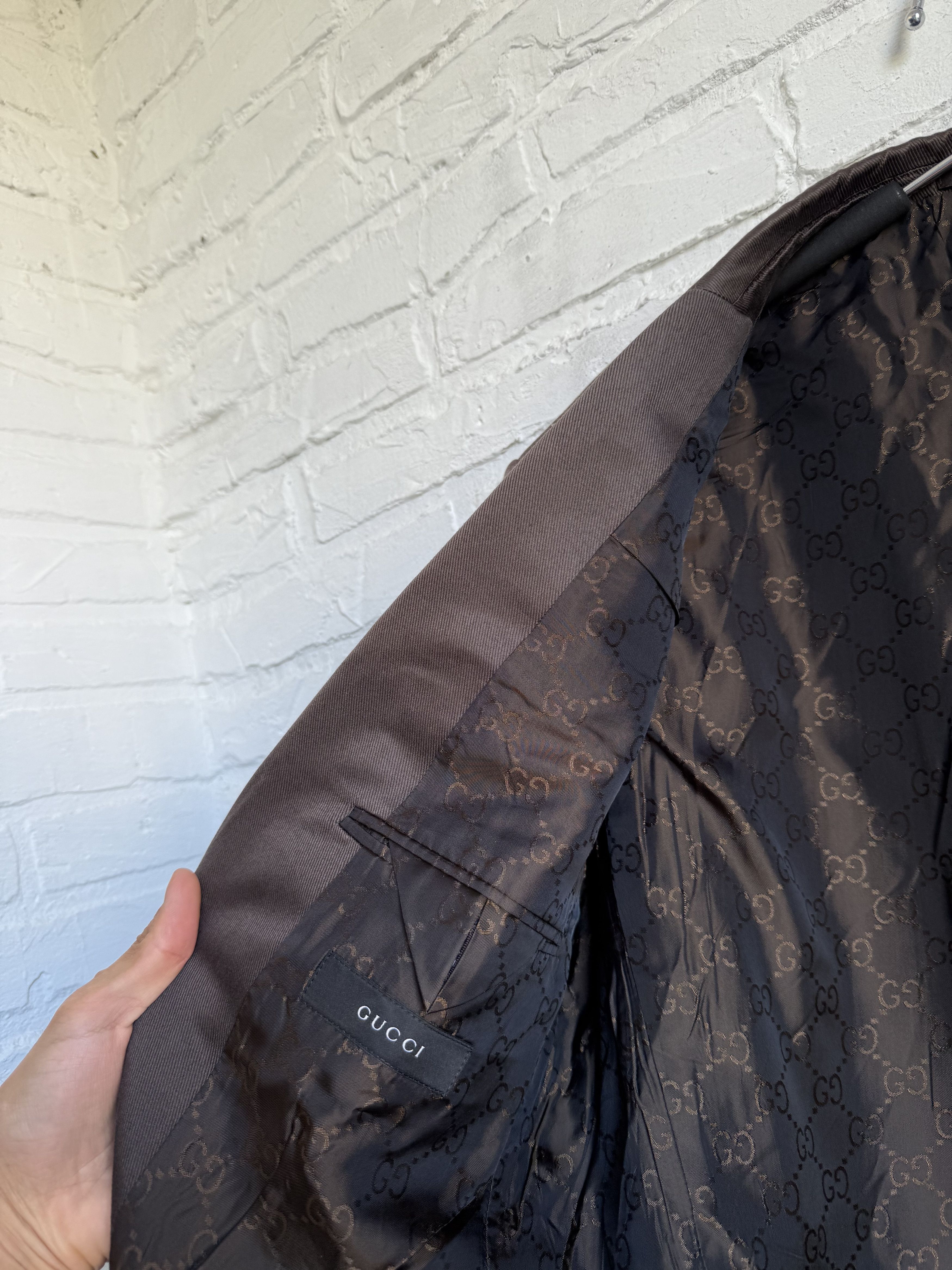 Gucci Gucci x Tom Ford GG monogram inside blazer Size 52R - 5 Thumbnail