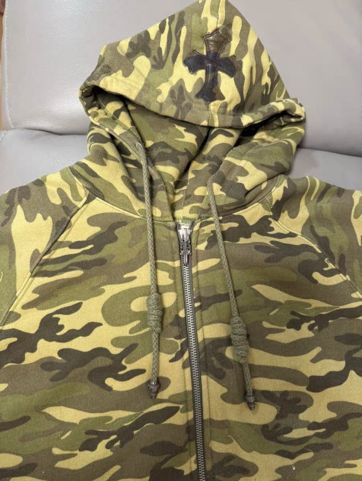 Chrome Hearts Chrome hearts leather patch camo hoodie Size US S / EU 44-46 / 1 - 6 Thumbnail