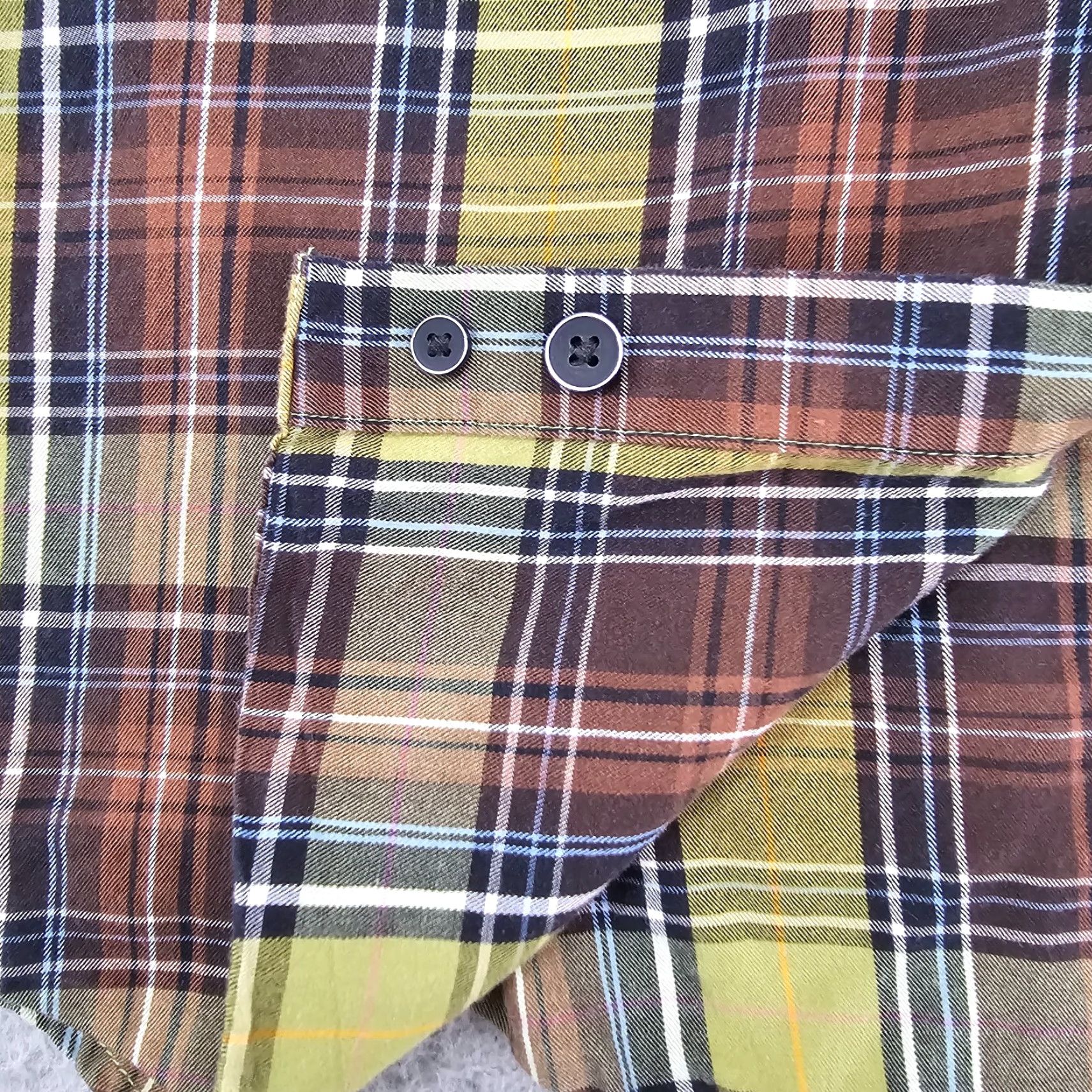 Cutter & Buck Cutter & Buck Shirt Mens Small Green Brown Plaid Button Up Long Sleeve Casual Formal Workwear Size US S / EU 44-46 / 1 - 5 Thumbnail
