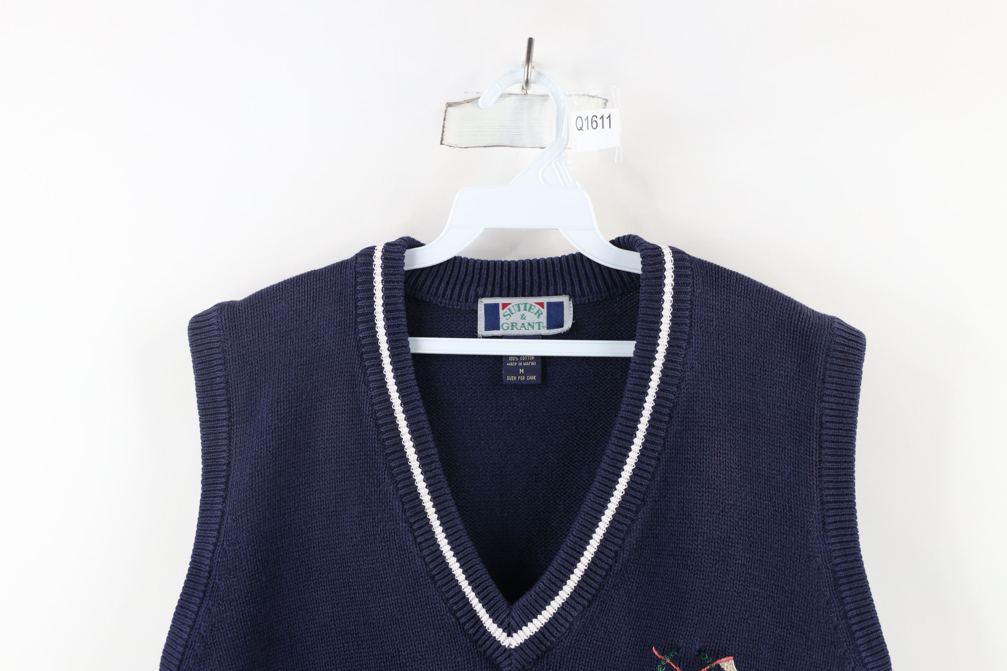 Vintage Vintage 90s Streetwear Dapper Golf Cotton Knit Sweater Vest Size US M / EU 48-50 / 2 - 2 Thumbnail
