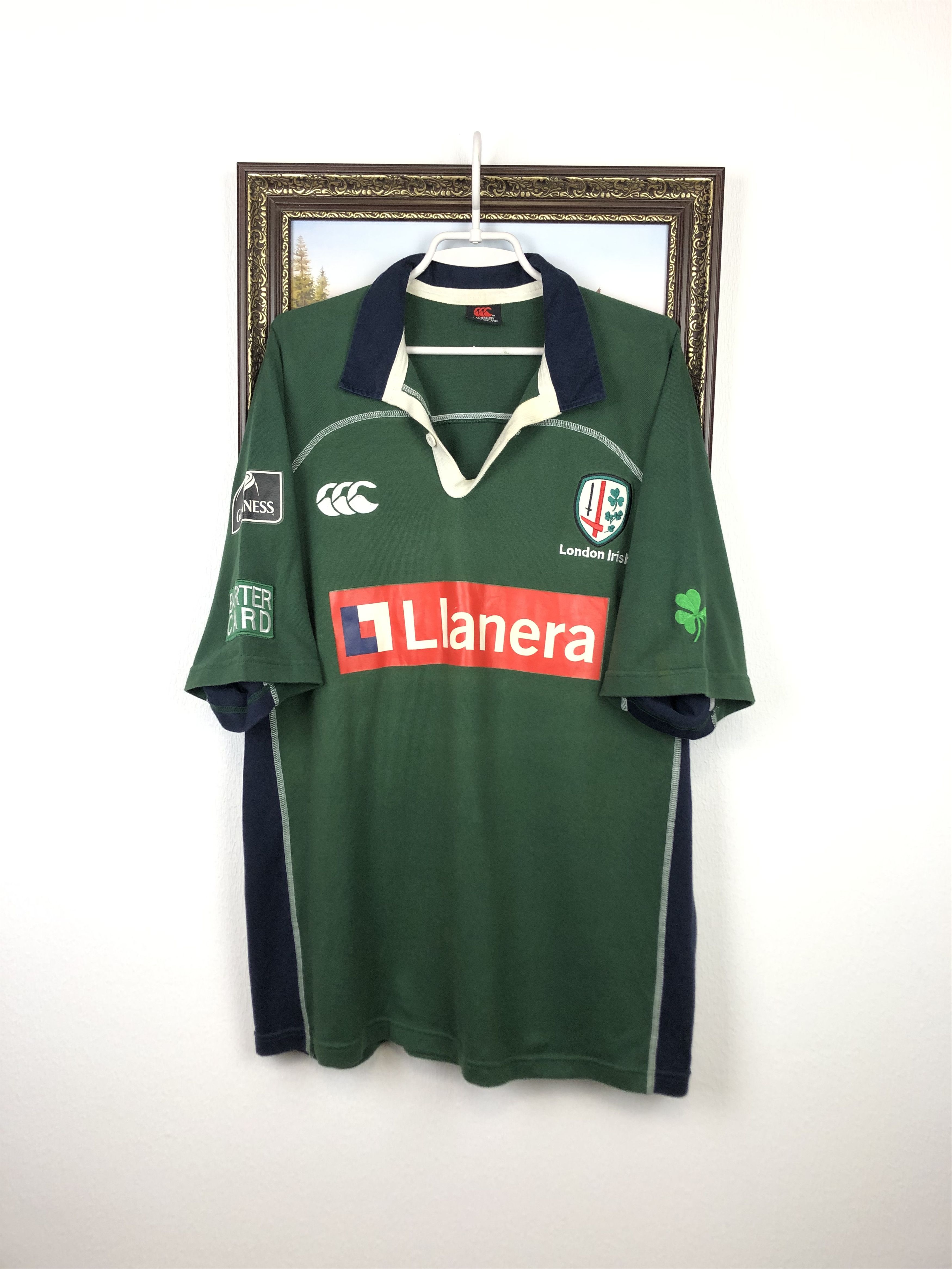 Vintage Canterbury London Irish Rugby Union Jersey Trikot