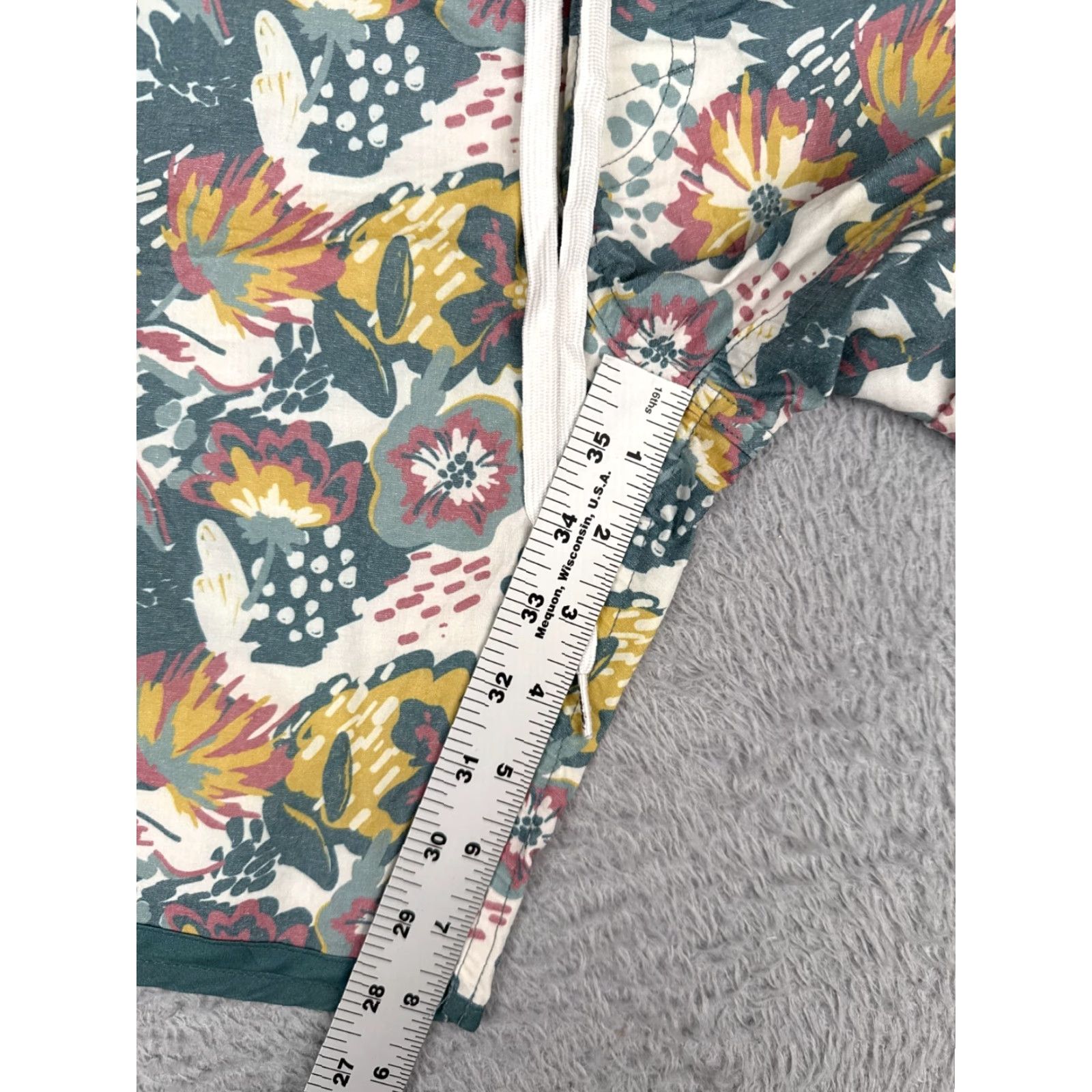 Vintage Ezekiel Women Board Shorts 30 Green Floral 2 Way Stretch Nylon Cotton 30x8 Pockets Size ONE SIZE - 6 Thumbnail