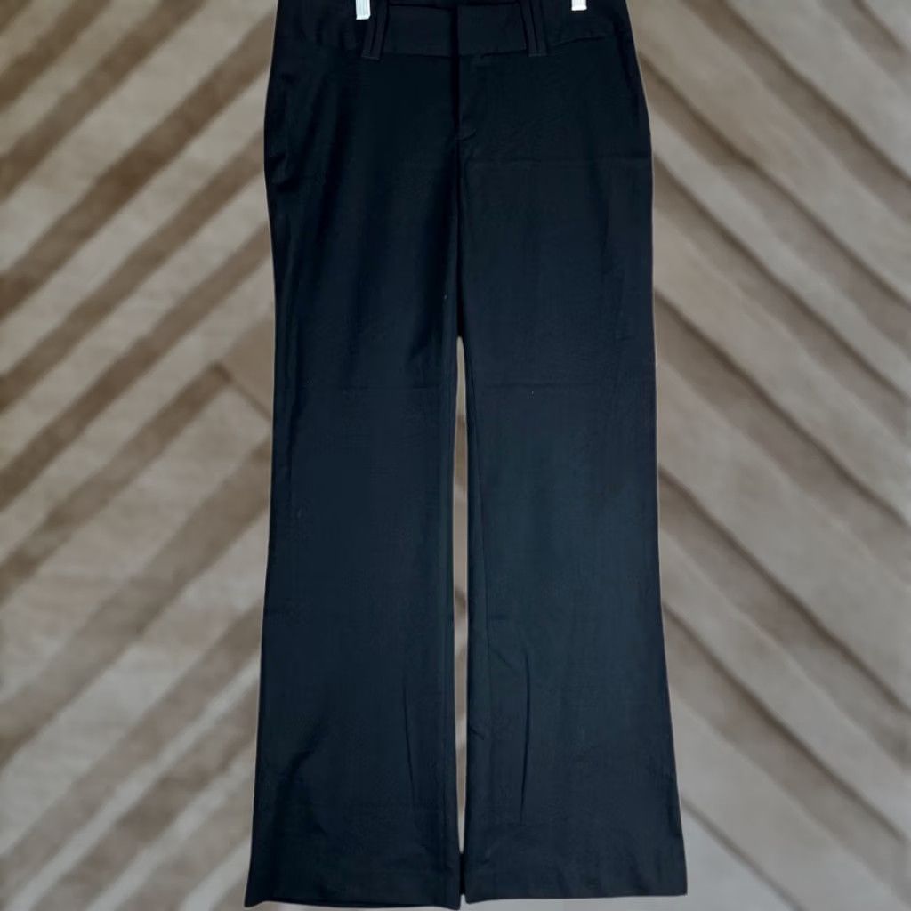 Banana Republic Banana Republic Womens Pants Black High Rise Jackson Fit Wool Blend Stretch 8 Pants Size 30" / US 8 / IT 44 - 1 Thumbnail