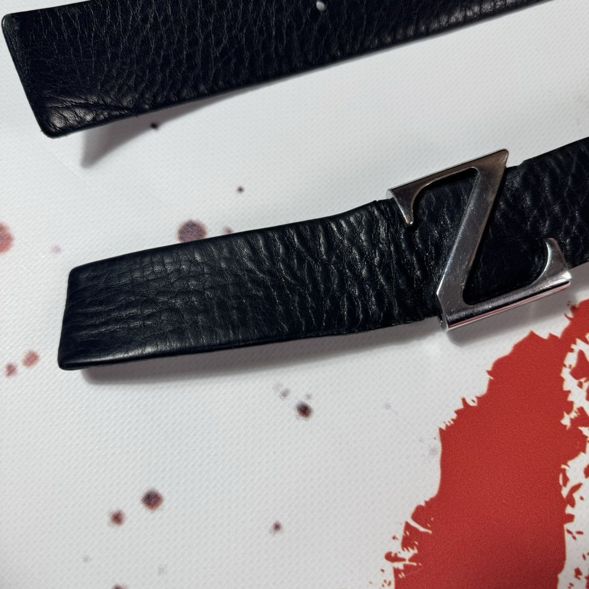 Ermenegildo Zegna × Vintage vintage ermwngildo zegna belt big logo Size ONE SIZE - 4 Thumbnail