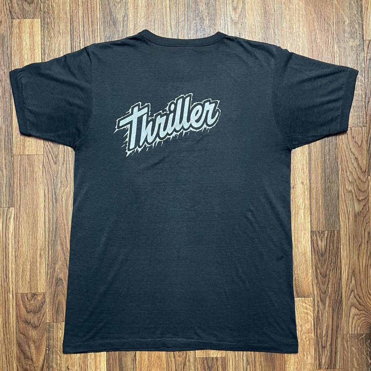 Vintage Vintage Michael Jackson Shirt Thriller Black Medium 80s Size US M / EU 48-50 / 2 - 8 Thumbnail