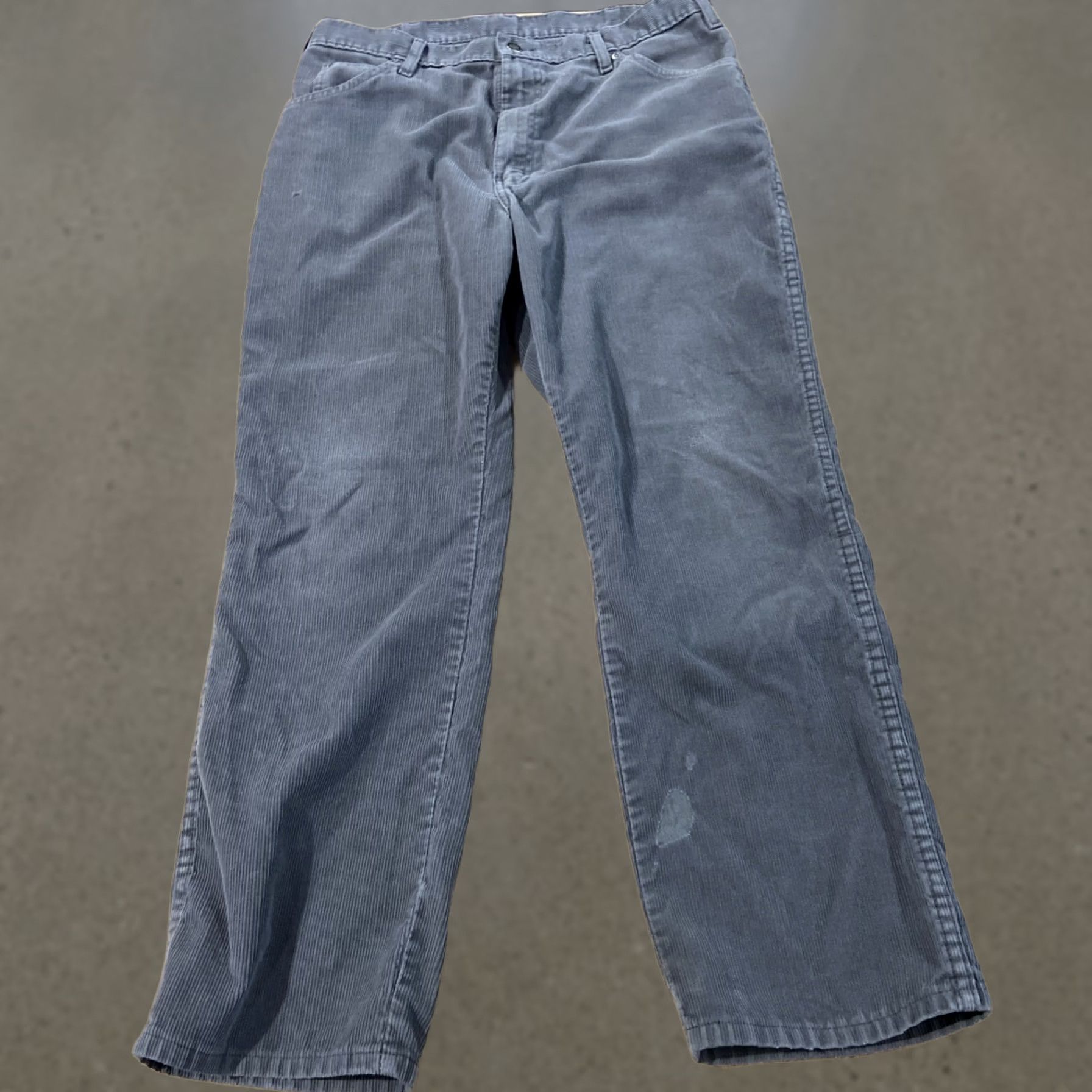 Dickies VINTAGE Dickies Khaki Gray Corduroy Pants 36x30 Men Straight 5-Pocket Denim Skater 80s 90s Grunge Outdoor Clothing Mens Size US 36 / EU 52 - 1 Thumbnail