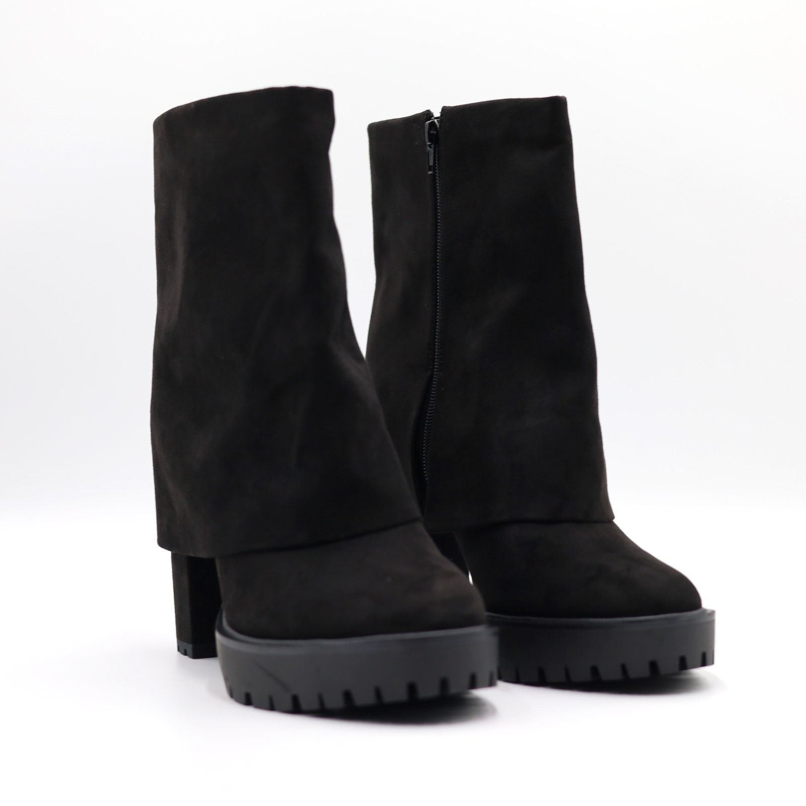 The Unbranded Brand I.N.C. Int Concepts Women Black Cuffed Dress Booties Size 8M Size US 8 / IT 38 - 2 Thumbnail