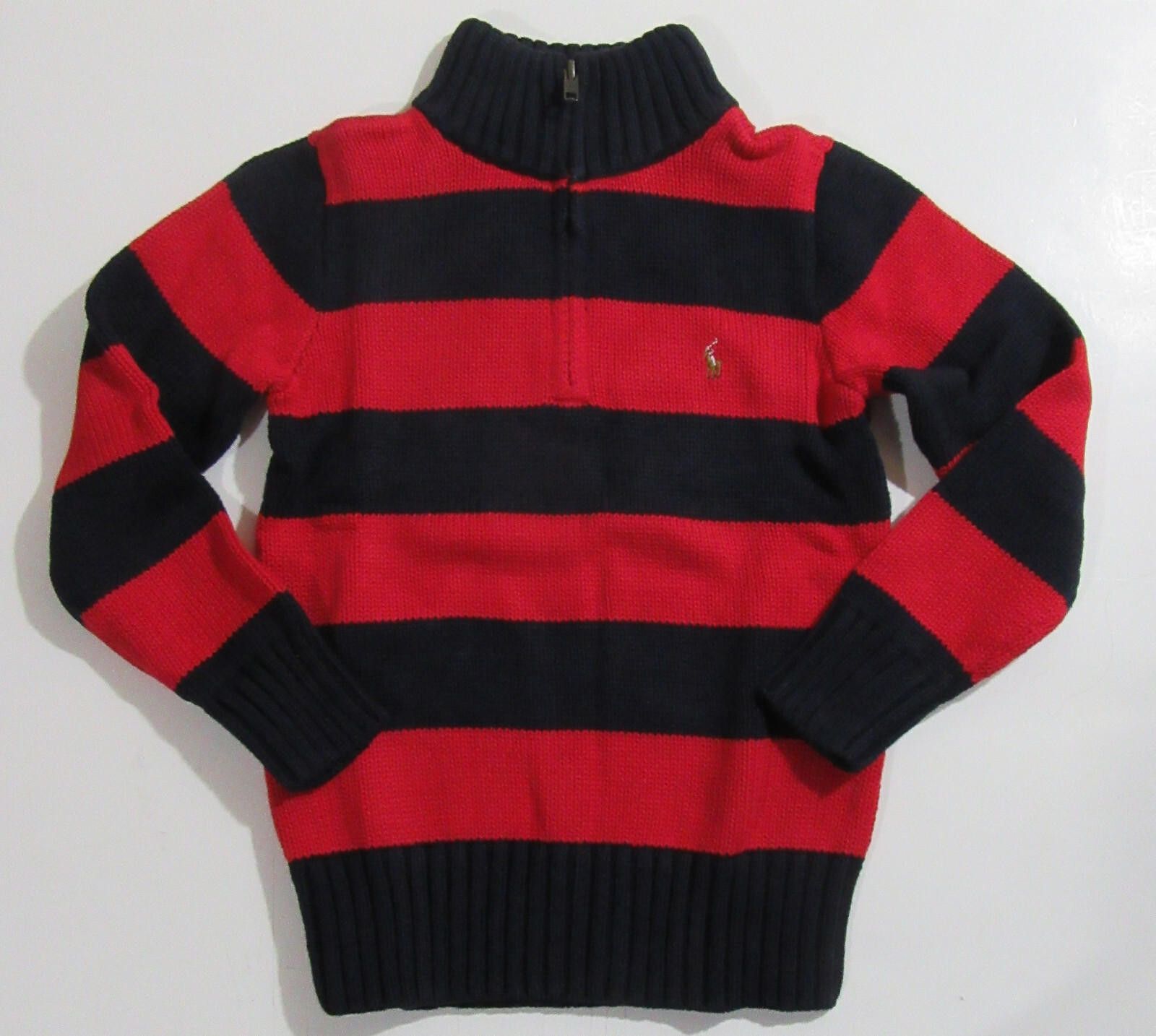 Polo Ralph Lauren Polo Ralph Lauren Boys Quarter Zip Sweater Size 6 NWT Size US XXS / EU 40 - 1 Thumbnail