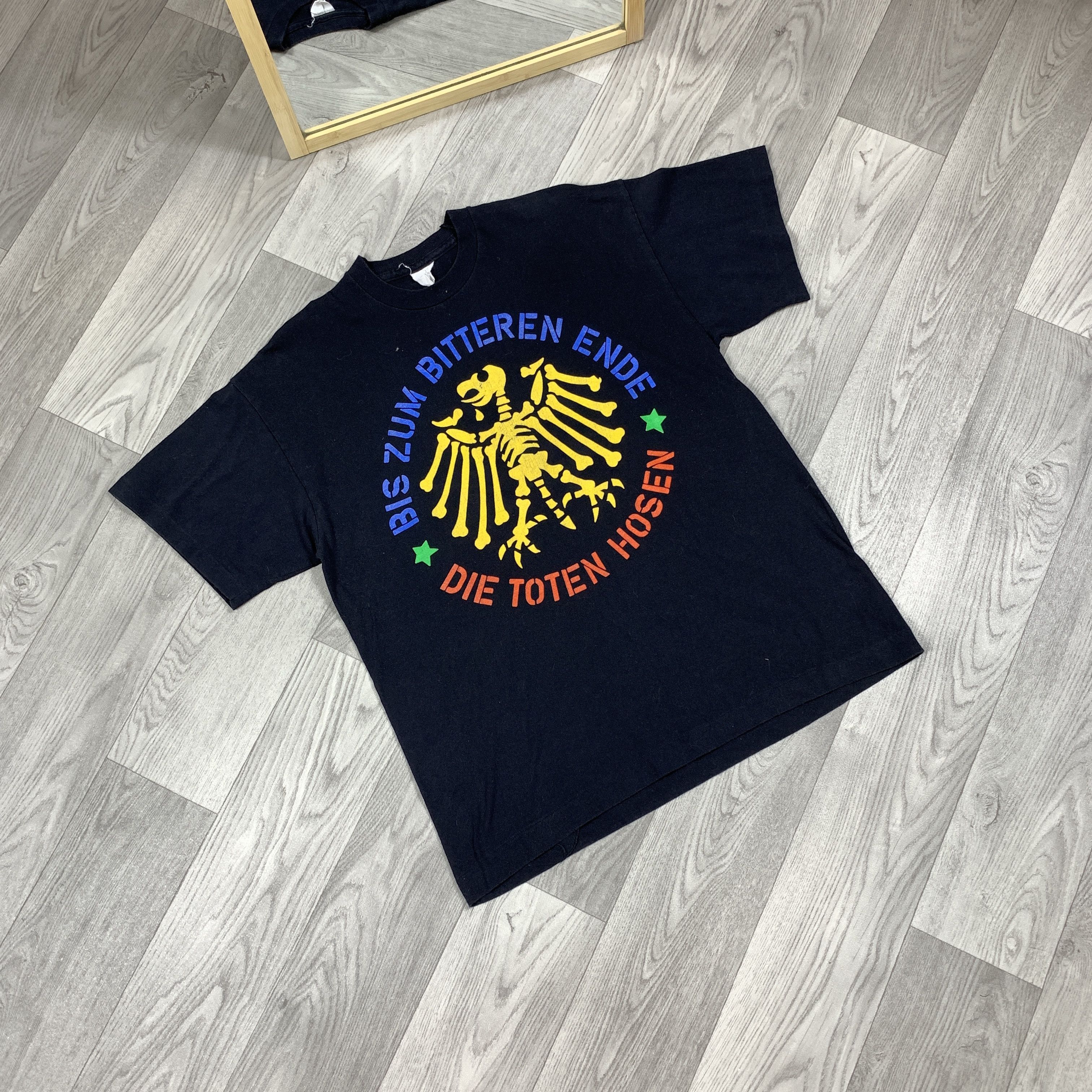 Vintage Vintage Die Toten Hosen 80s Rock Band Graphic Tee Shirt Size US L / EU 52-54 / 3 - 2 Thumbnail