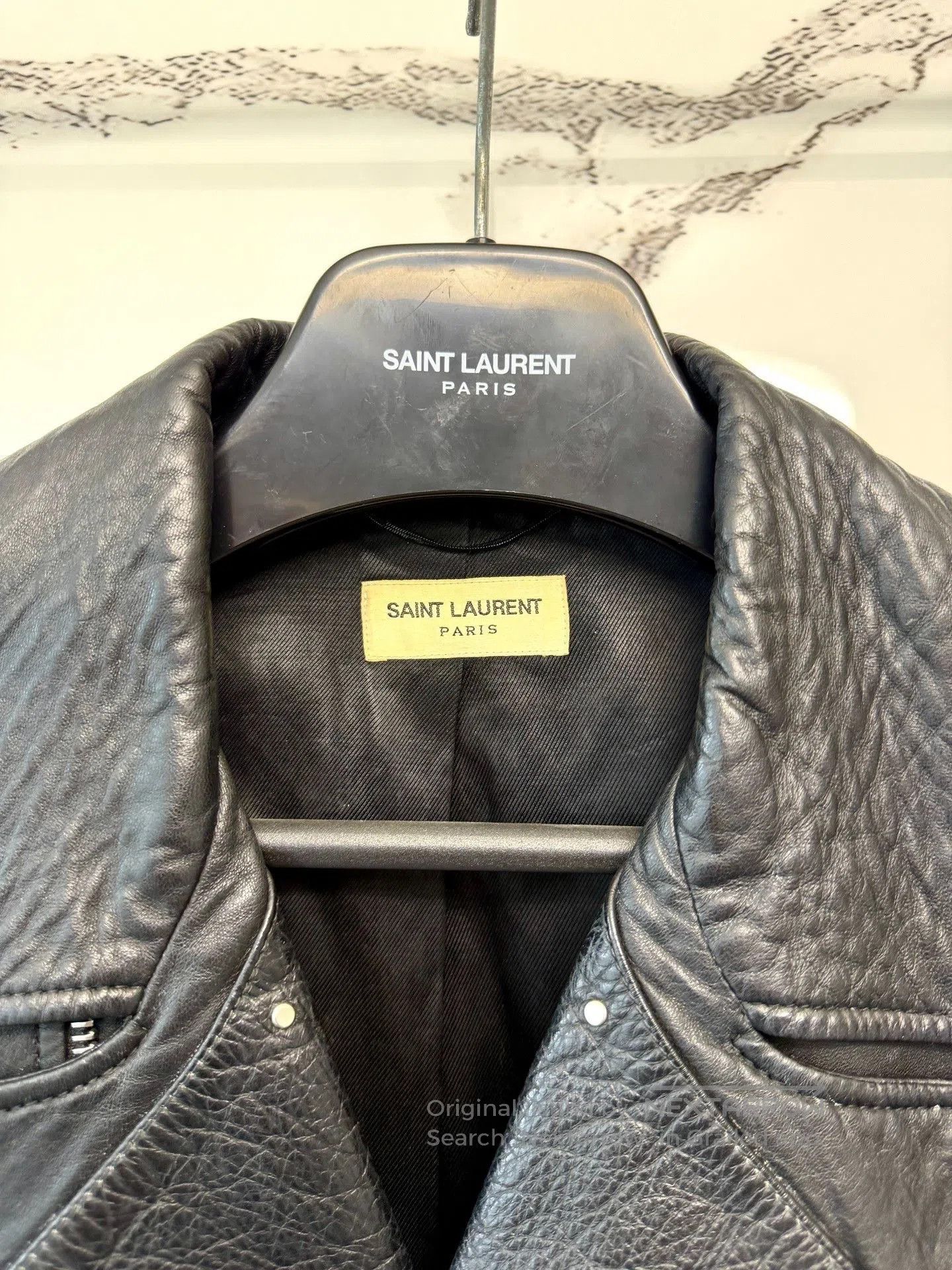 Saint Laurent Paris saint laurent black leather guitar jacket. Size US L / EU 52-54 / 3 - 3 Thumbnail