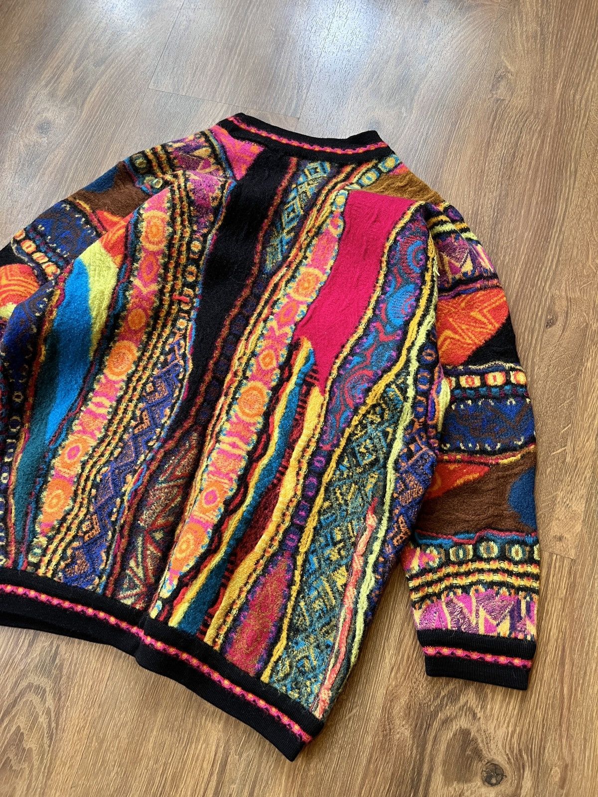 Coogi Rare Coogi Knit / Sweater (yellow/Blue/Pink/Black) Size US XS / EU 42 / 0 - 7 Thumbnail