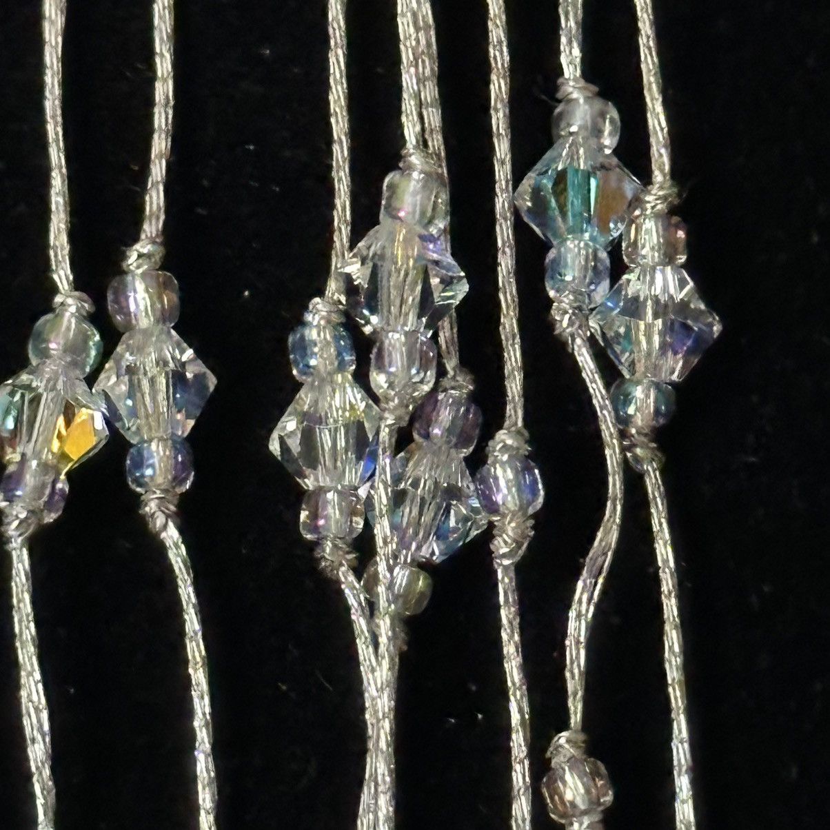 Other Multi strand pearls and Aurora Borealis crystals necklace Size ONE SIZE - 5 Thumbnail