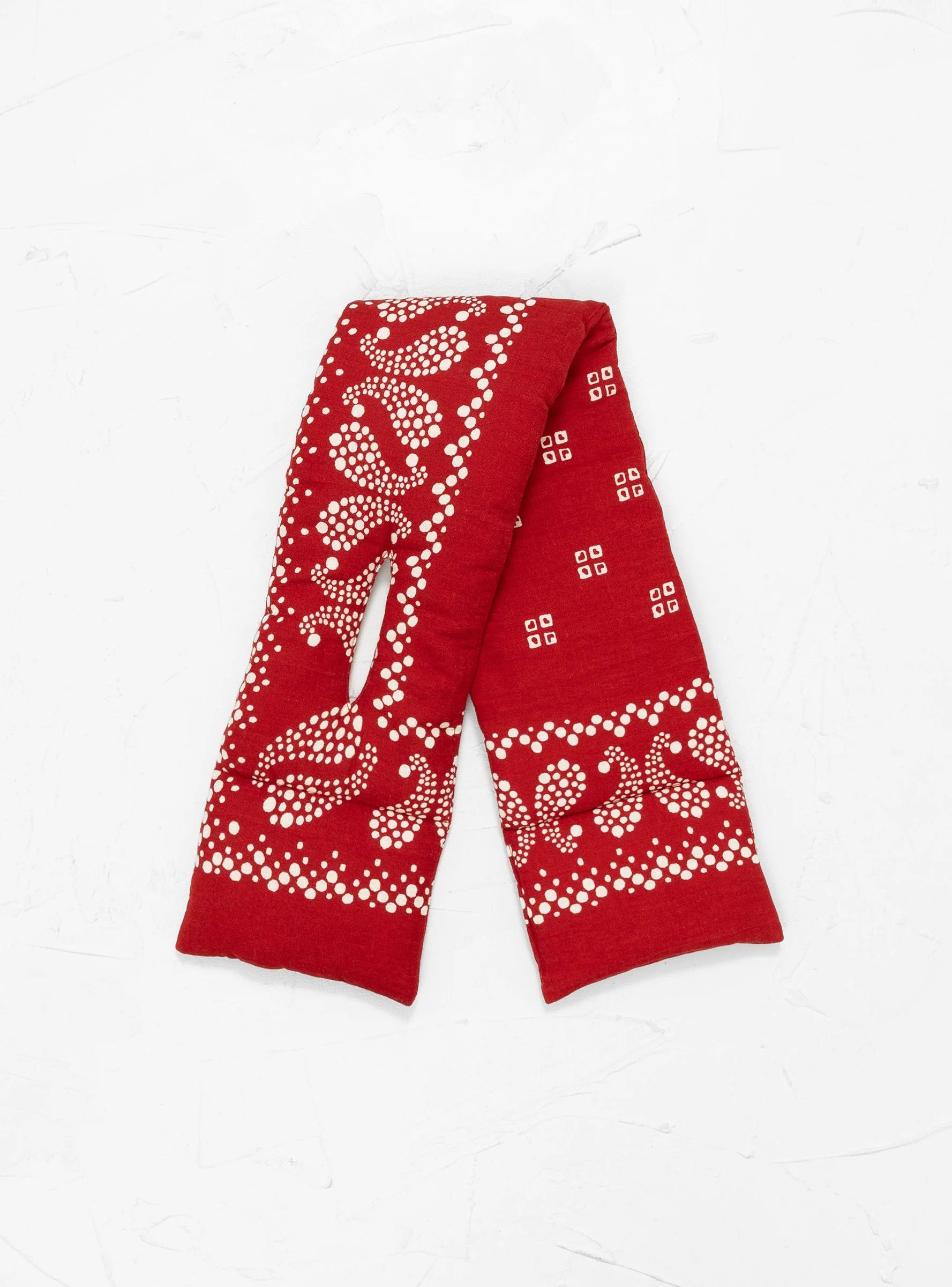 Kapital [OS] Linen/Rayon Bandana Kesa Scarf in Red (FW21) Size ONE SIZE - 8 Thumbnail