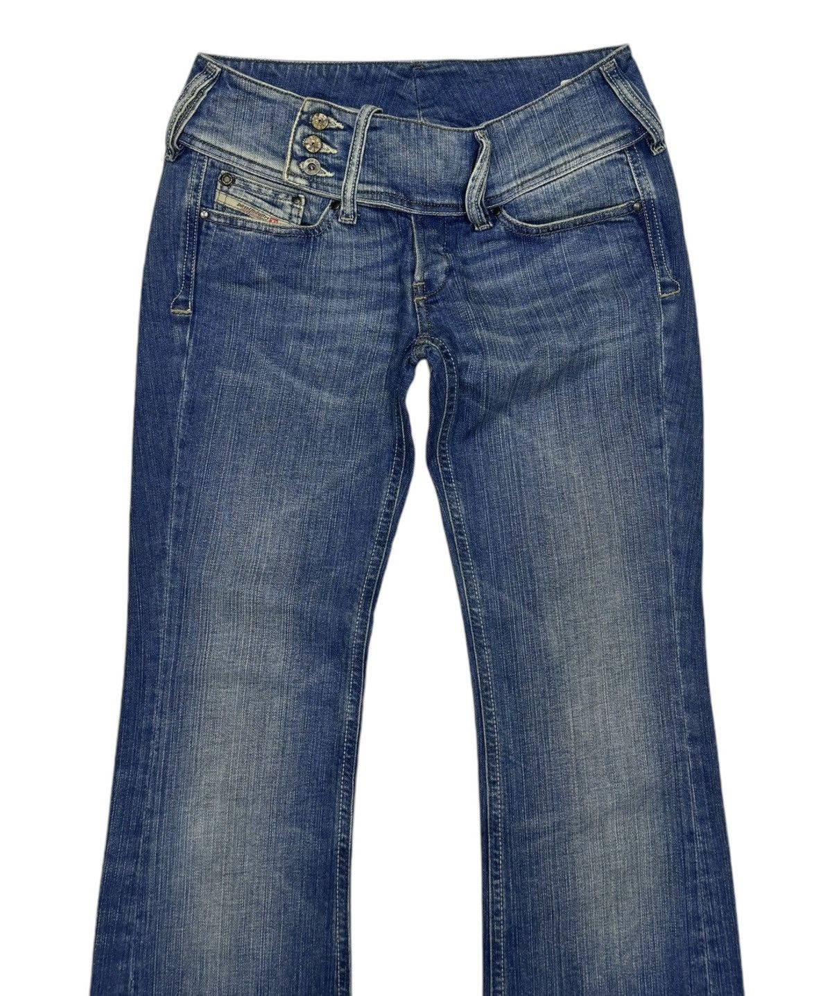 Diesel Vintage Diesel Flap Denim Flare Jeans Size 27" / US 4 / IT 40 - 5 Thumbnail