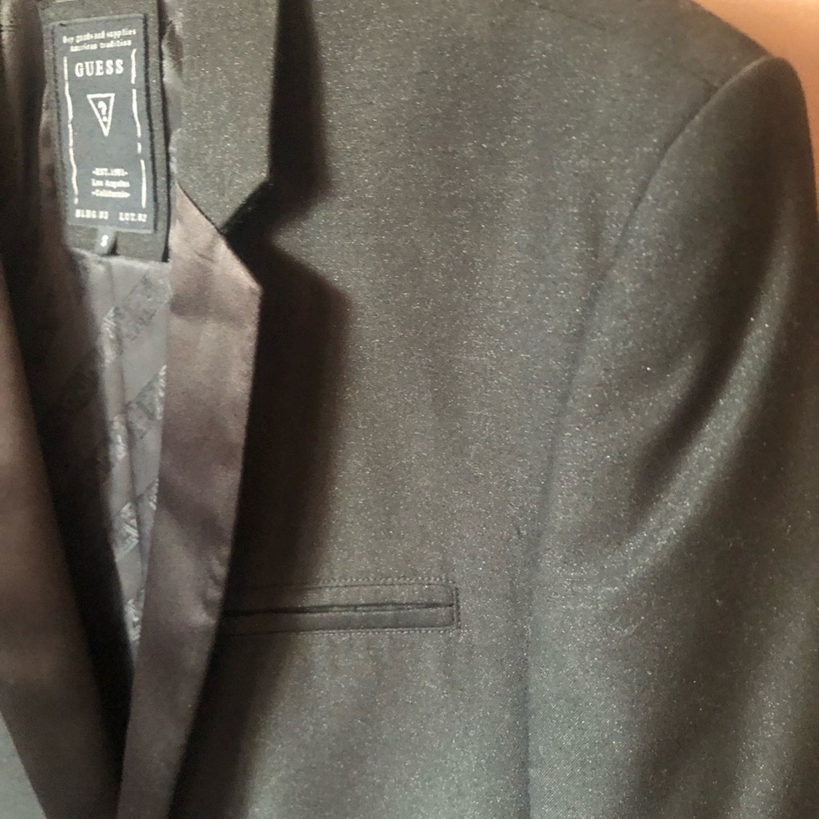 Guess Guess blazer jacket shiny collar speckle black. Size US S / EU 44-46 / 1 - 2 Thumbnail