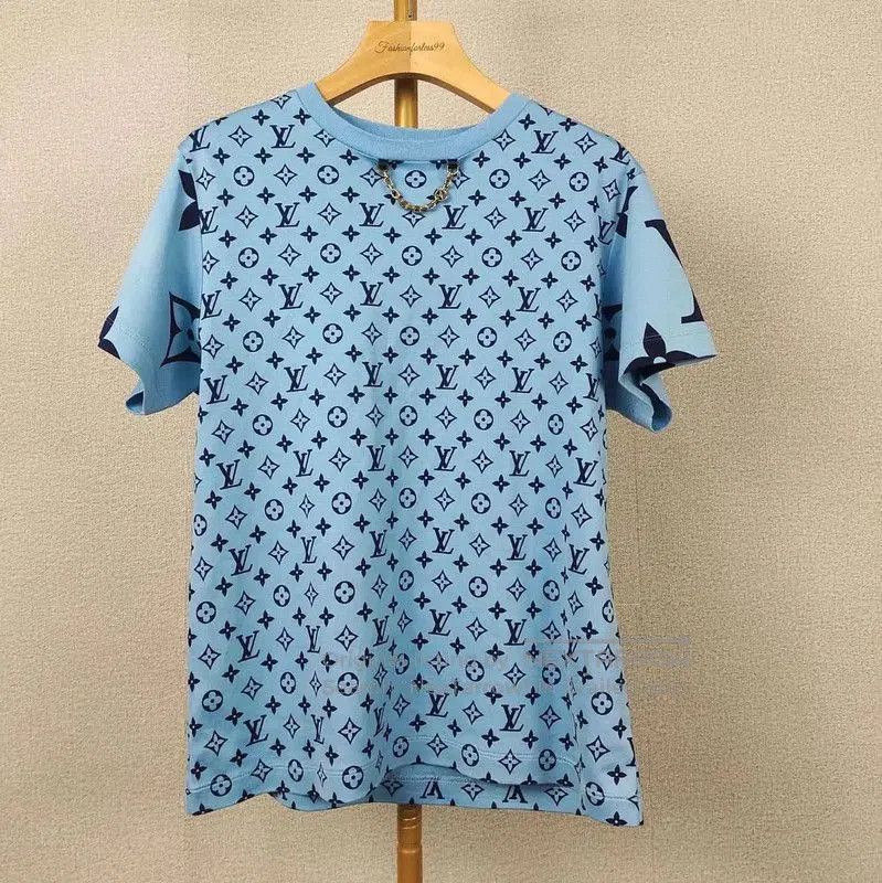 Louis Vuitton Louis Vuitton Blue Cotton Women's T. Size XS / US 0-2 / IT 36-38 - 1 Thumbnail