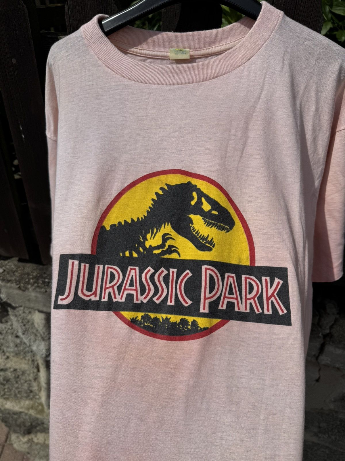 Other 90s Vintage Jurassic Park Single Stitch Movie Pink Tie Dye Size US L / EU 52-54 / 3 - 16 Thumbnail