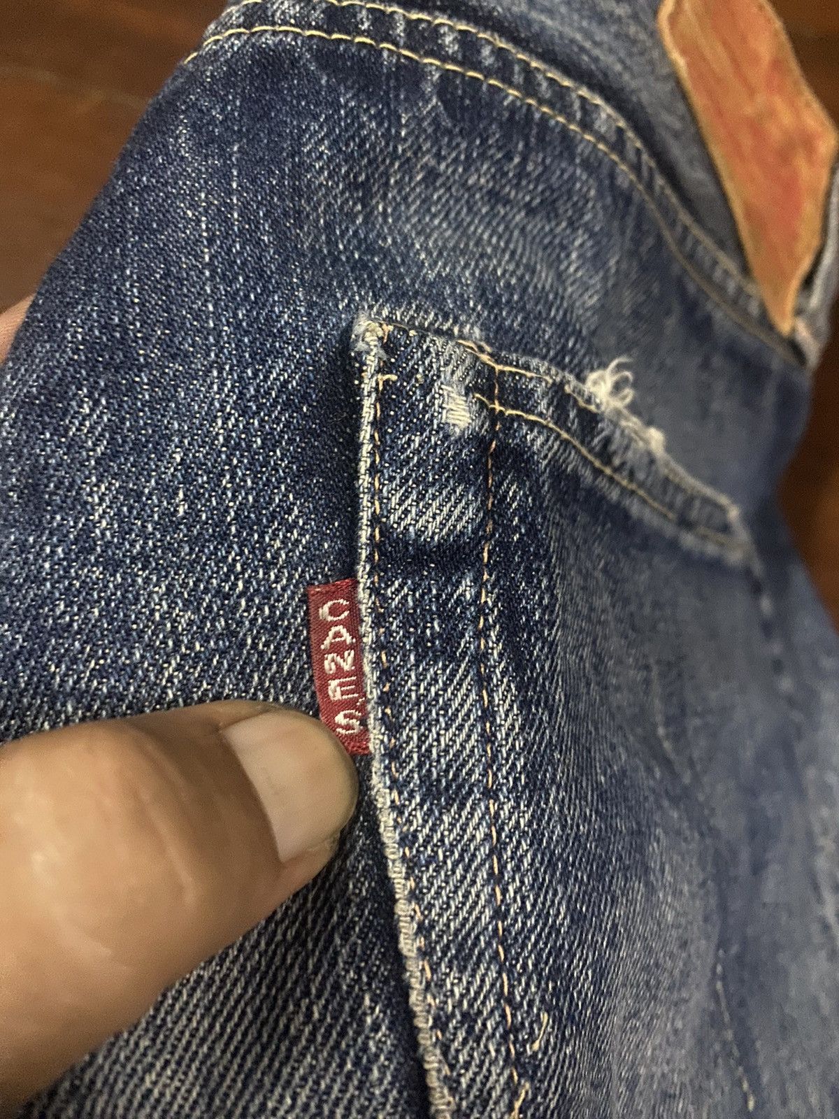 Orslow FIRE 🔥 VINTAGE SUGAR CANE 1947 SHORT JEANS REWORK CUSTOM Size US 30 / EU 46 - 15 Thumbnail