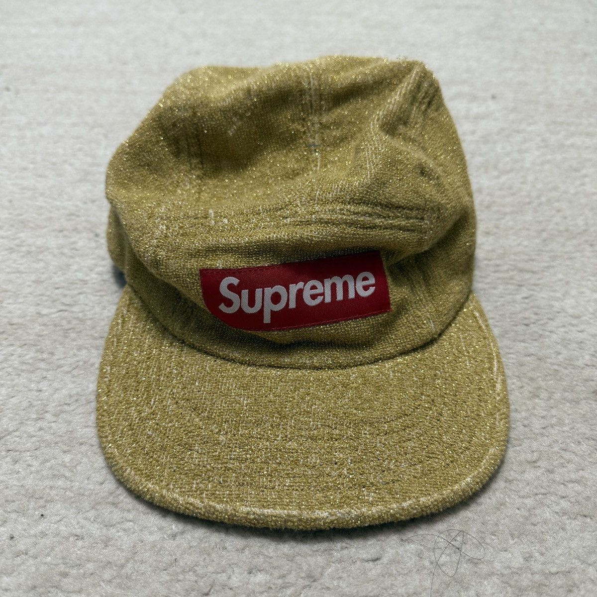 Supreme Glitter Terry Camp Cap | Grailed