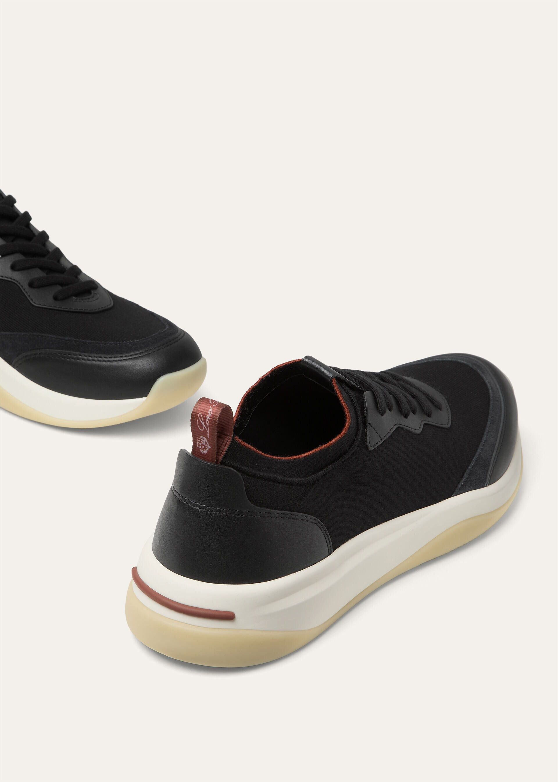 Loro Piana os11x0226 FAP1495 410 LP Walk Low-Top Sneakers in Black Size US 9 / EU 42 - 7 Thumbnail