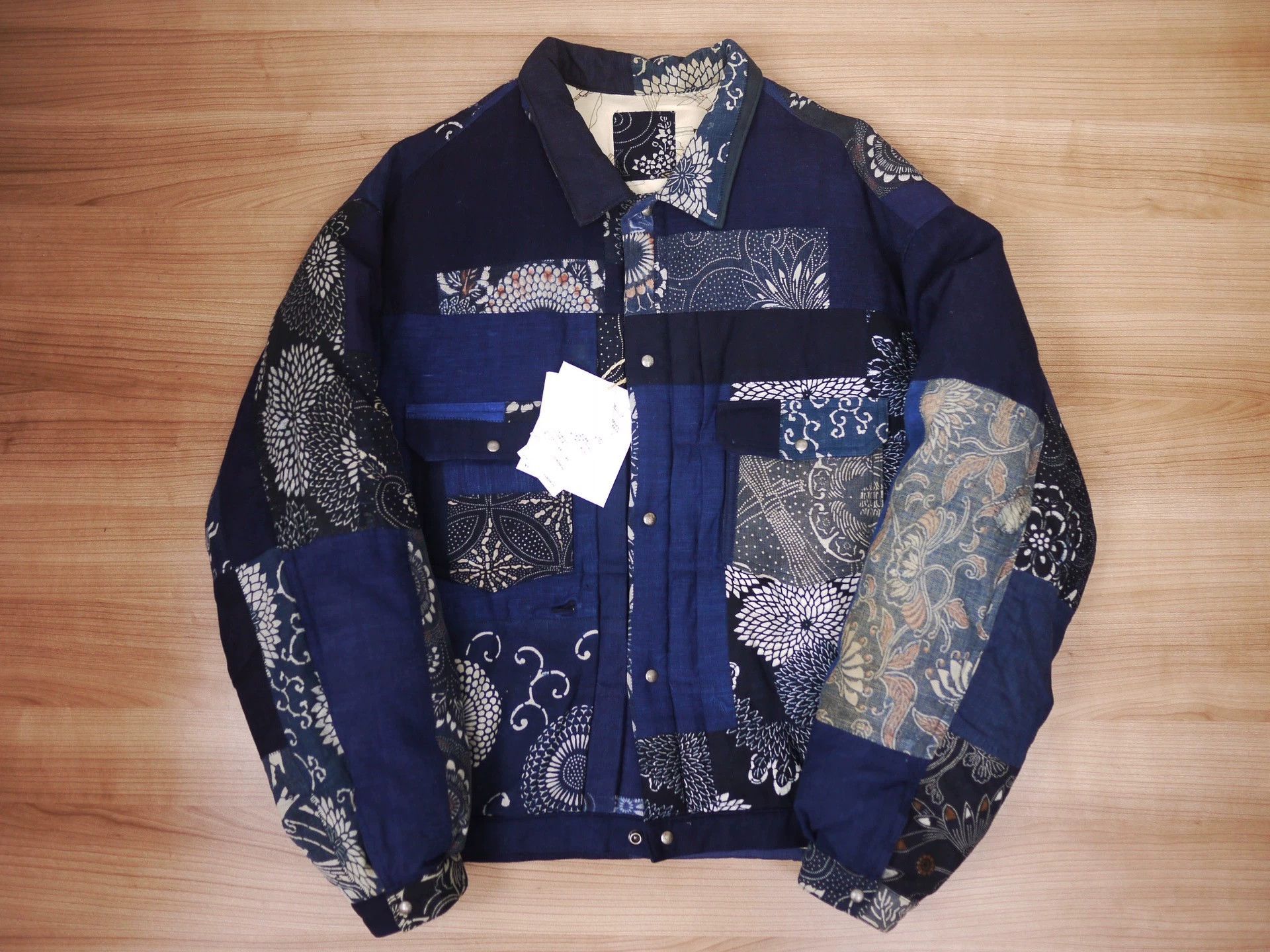 Visvim Visvim 22AW ICT 101XX Down JKT Indigo Pattern Size 2 Used Size US M / EU 48-50 / 2 - 1 Thumbnail
