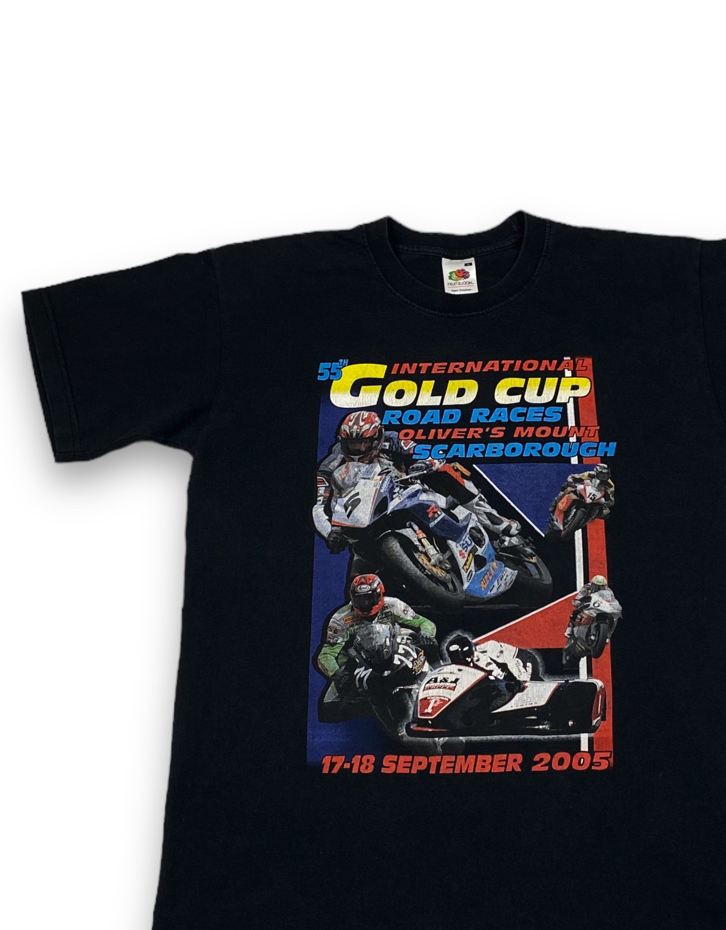 Vintage 2005 VINTAGE TT Moto GOLD CUP Racing Black T-Shirt M718 Size US S / EU 44-46 / 1 - 4 Thumbnail