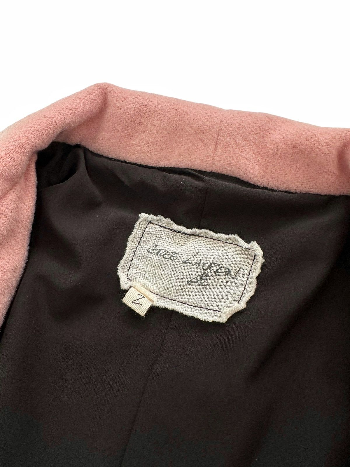 Greg Lauren Sz2 $3000 Pink Wool Top Long Coat Size US M / EU 48-50 / 2 - 6 Thumbnail