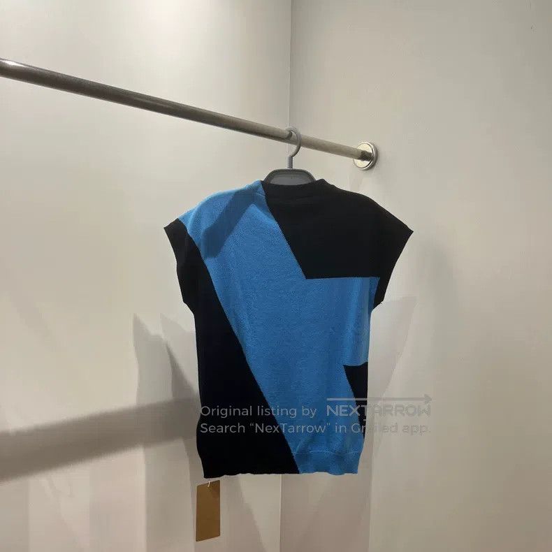 Hermes Hermes Color Block Unconventional Cashmere Knit Short Slee Size XXS / US 00 / IT 34 - 2 Thumbnail