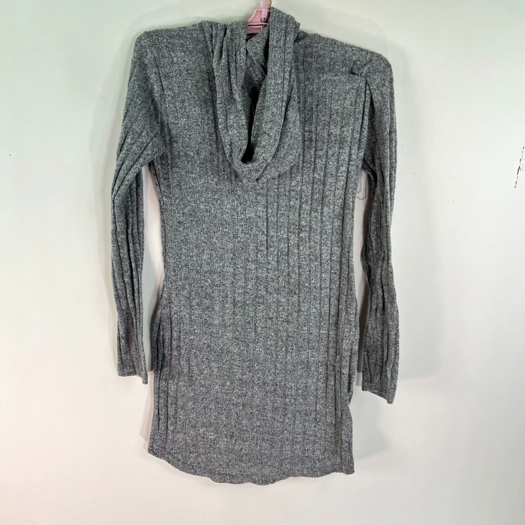 Vintage rue 21 Ribed Knit Long Hooded Sweater Womens Size M Gray Size M / US 6-8 / IT 42-44 - 6 Thumbnail