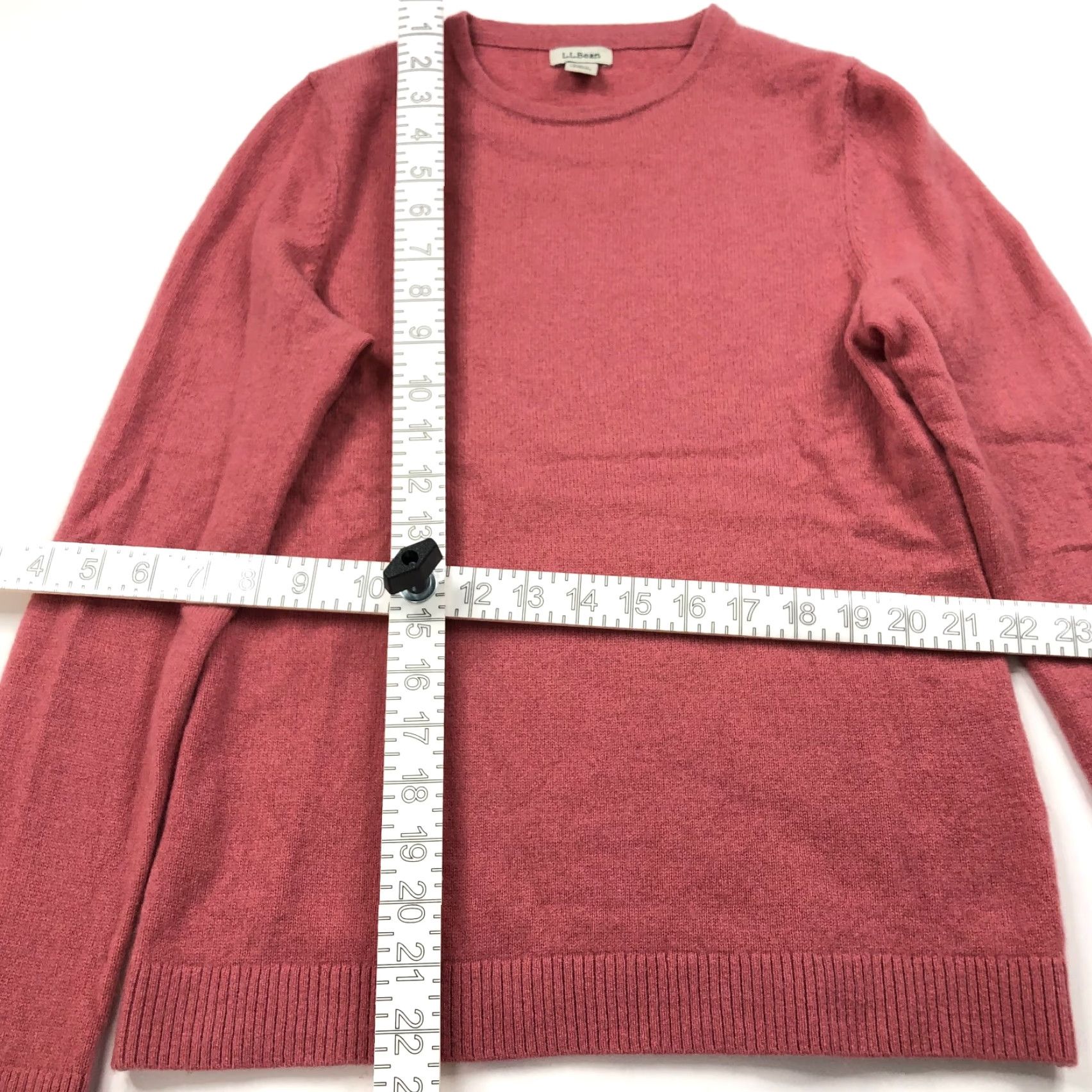 Vintage L.L. Bean Sweater Pink 100% Cashmere Crew Neck Pullover Women Small Short Sleeve? Size S / US 4 / IT 40 - 3 Thumbnail