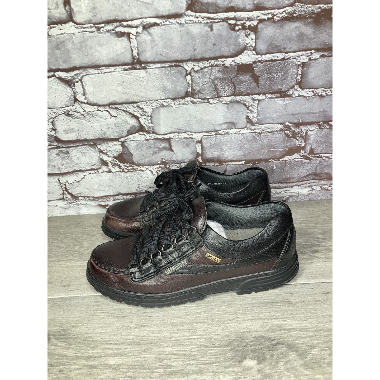 Mephisto Mephisto Gore-Tex Air-Relax Slacker Black Leather Hiking Sho Size US 8 / IT 38 - 17 Thumbnail