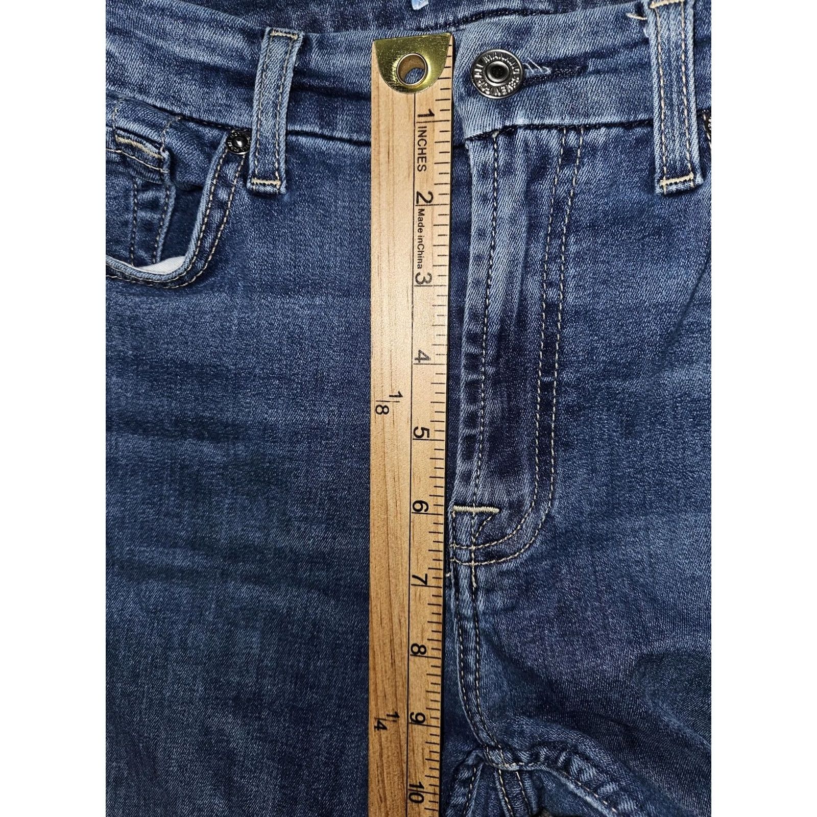7 For All Mankind 7 For All Mankind Bair Denim Jeans Womens 27 Blue High Waist Ankle Skinny Jeans Size 27" / US 4 / IT 40 - 6 Thumbnail