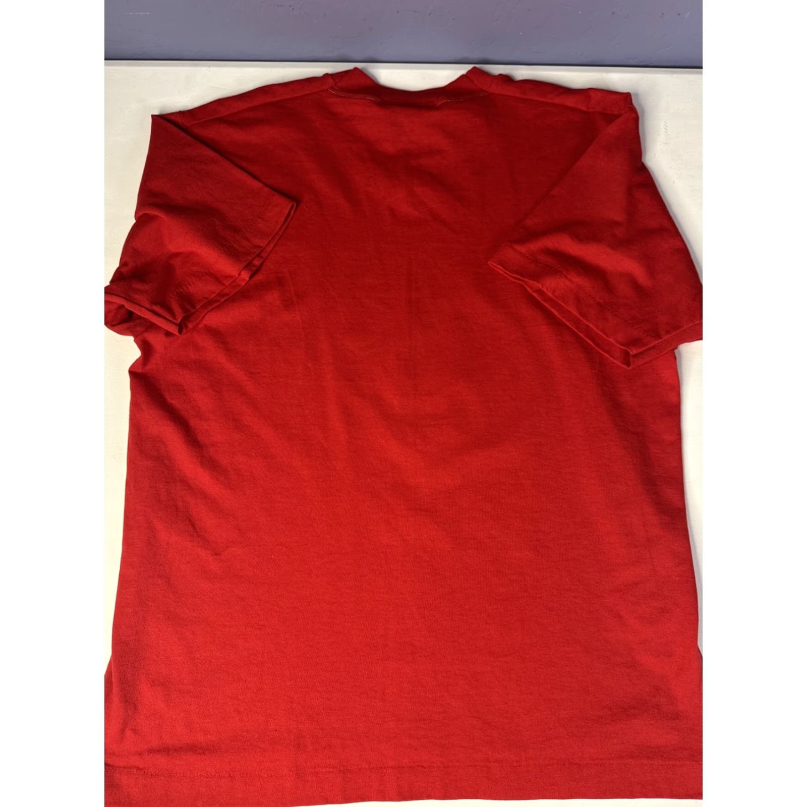 Vintage VINTAGE Snap On T-Shirt Rick Mears A Day At The Races 1986 F1 Sz L Red Mens L Size US L / EU 52-54 / 3 - 7 Thumbnail