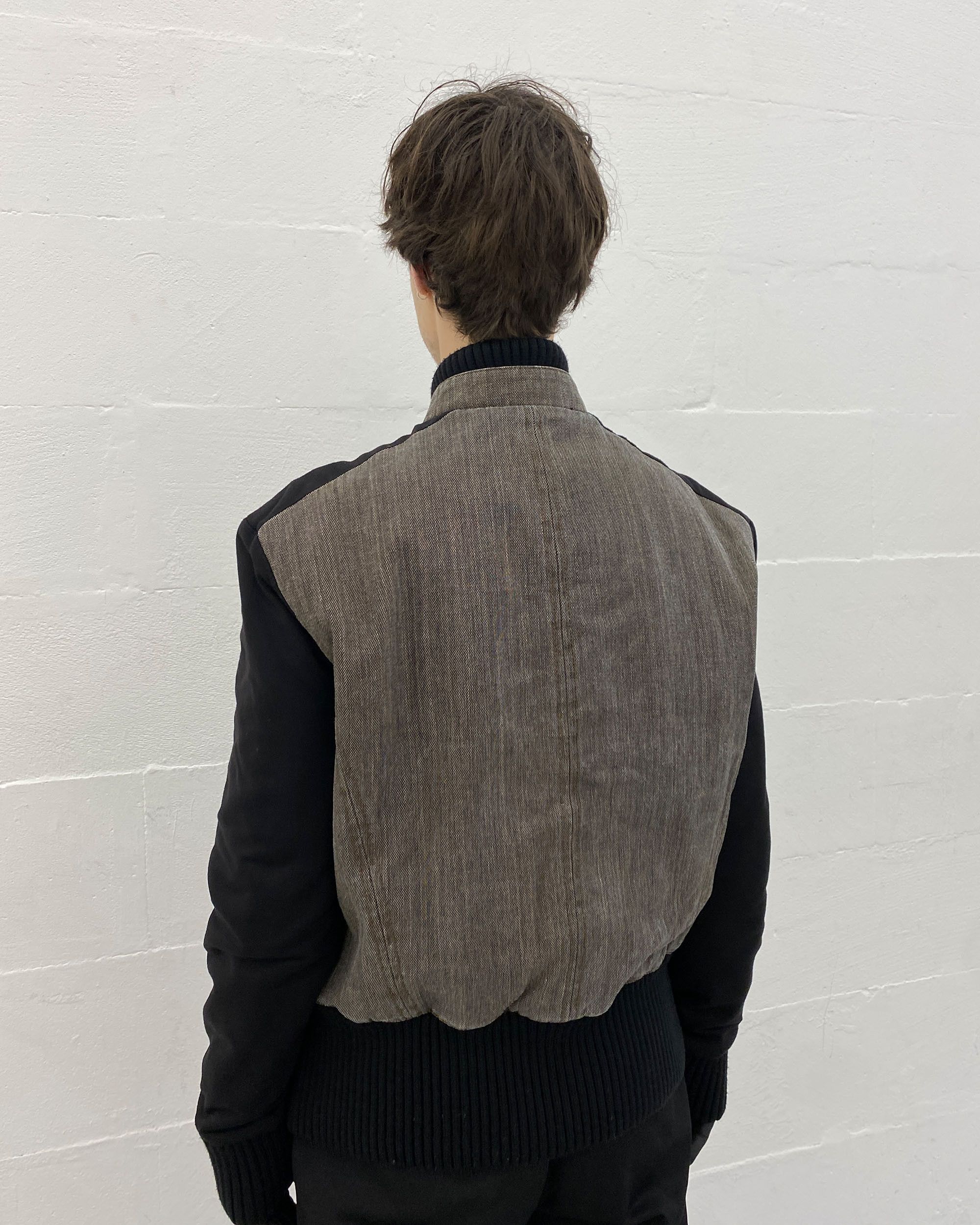Dirk Bikkembergs 2000s Padded Leather Flap Pocket Jacket Size US L / EU 52-54 / 3 - 11 Thumbnail