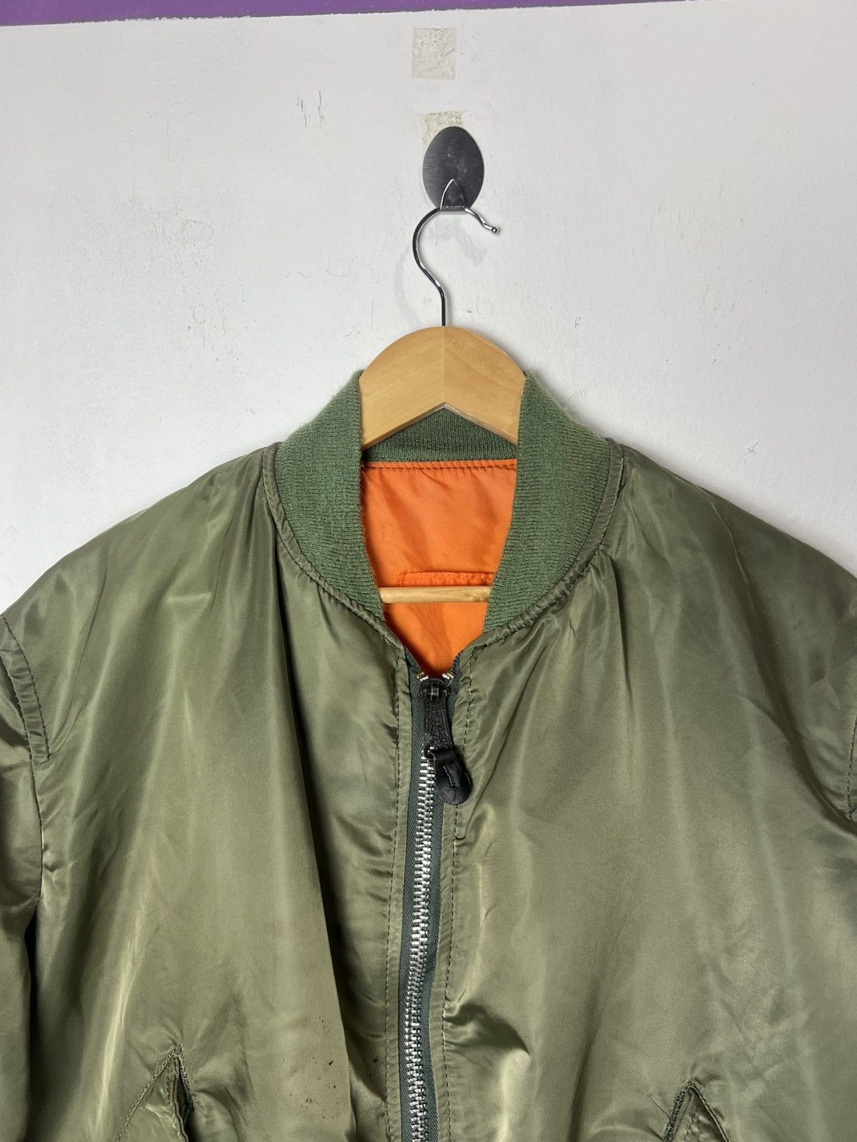 Alpha Industries Vintage Alpha Industries MA-1 Reversible Jacket Size US L / EU 52-54 / 3 - 4 Thumbnail