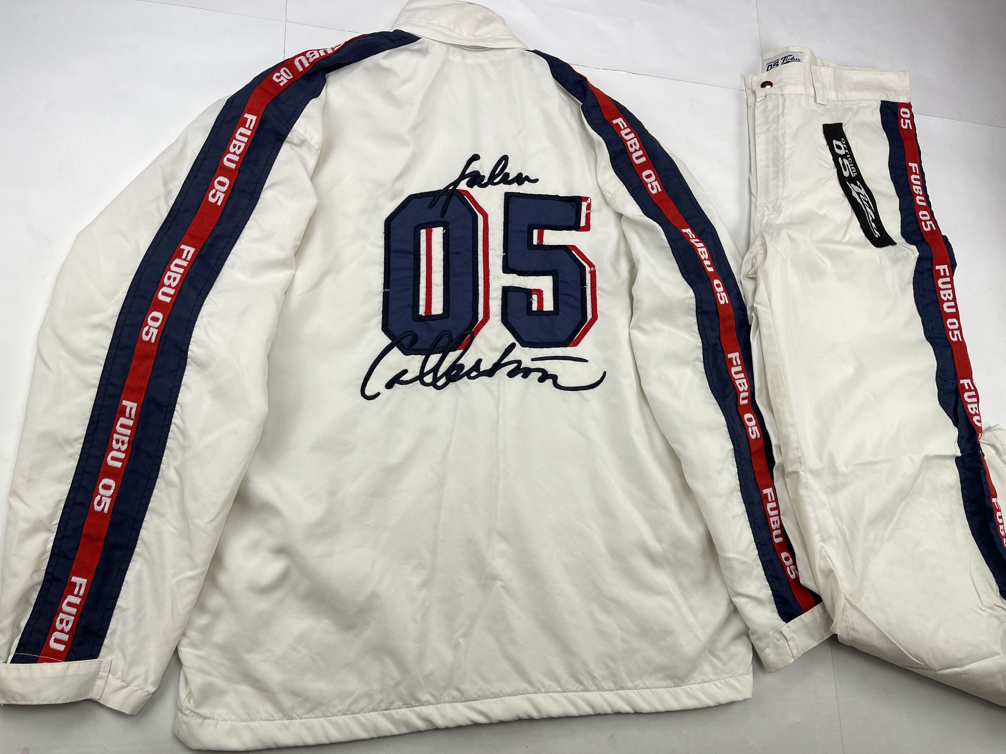 Fubu FUBU tracksuit, baggy track suit jacket and pants set 90s L Size US L / EU 52-54 / 3 - 3 Thumbnail