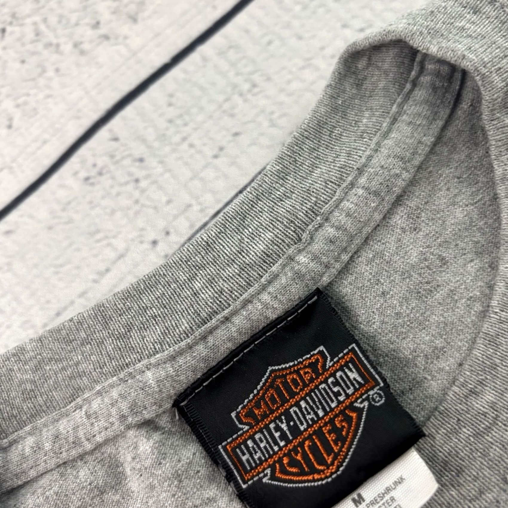 Harley Davidson Harley-Davidson T-Shirt Mens M Gray VTG Melbourne Australia Short Sleeve Shirt Size US M / EU 48-50 / 2 - 2 Thumbnail