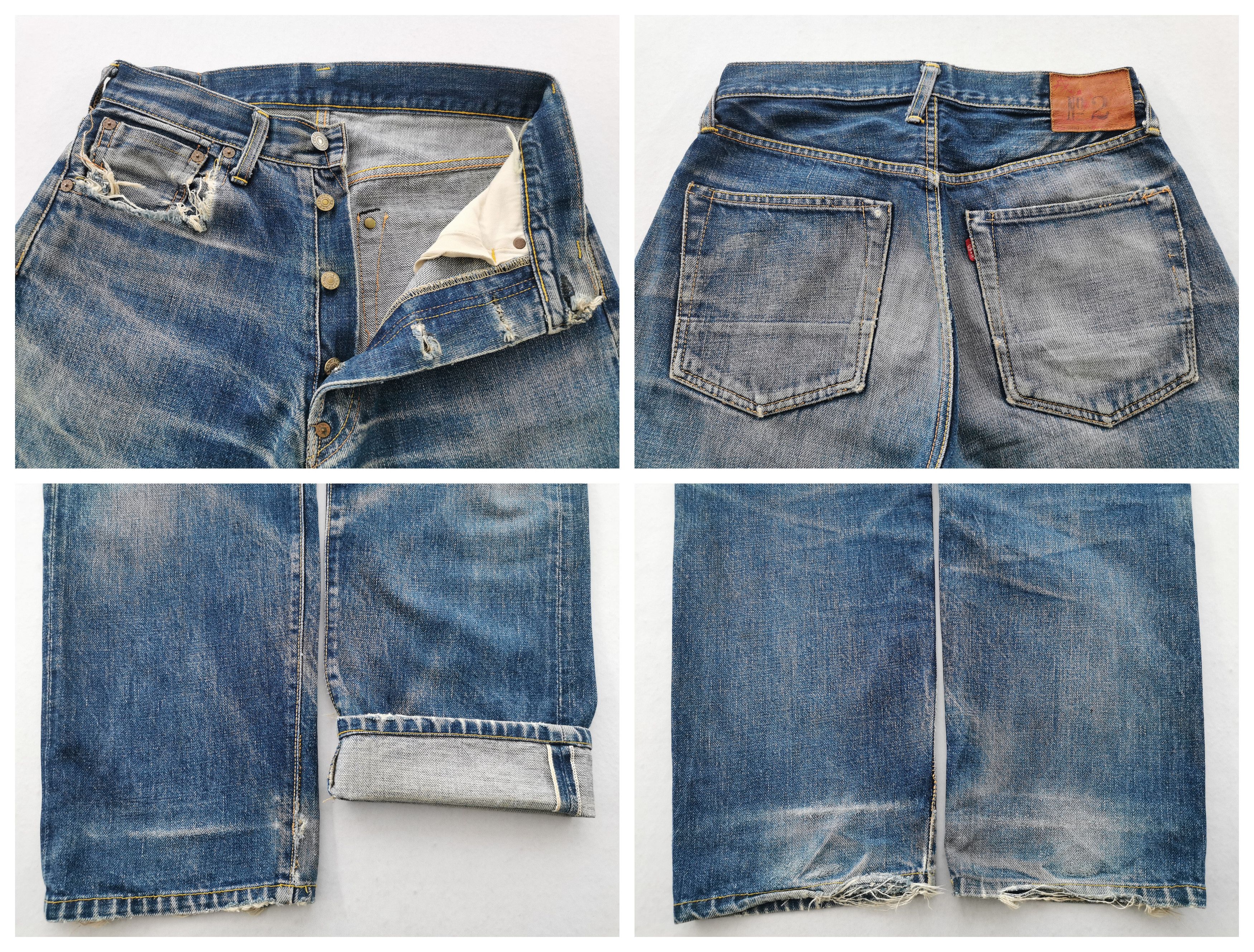 Vintage Distressed Vintage 90's Evis No. 3501XX Selvedge Denim Size US 28 / EU 44 - 9 Thumbnail