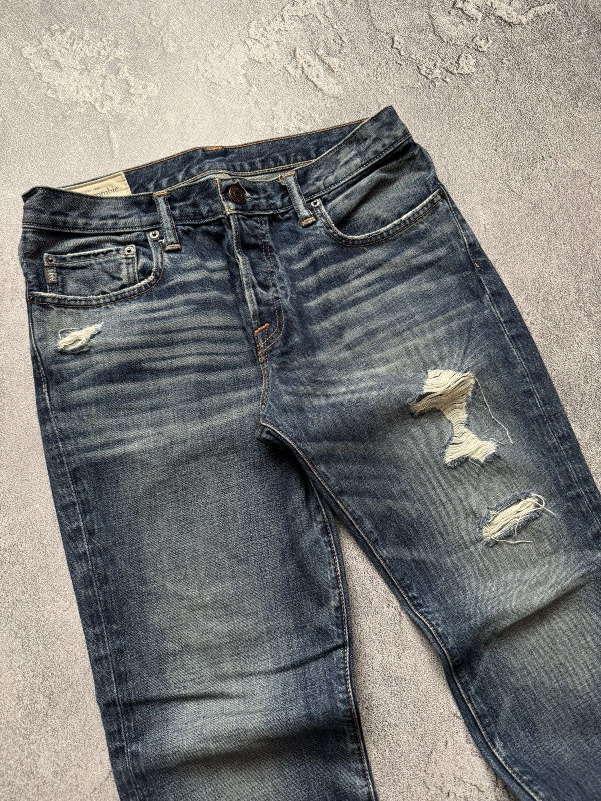 Abercrombie & Fitch Abercrombie & Fitch 32/30 blue denim pant trouser Jean chino Size US 32 / EU 48 - 3 Thumbnail