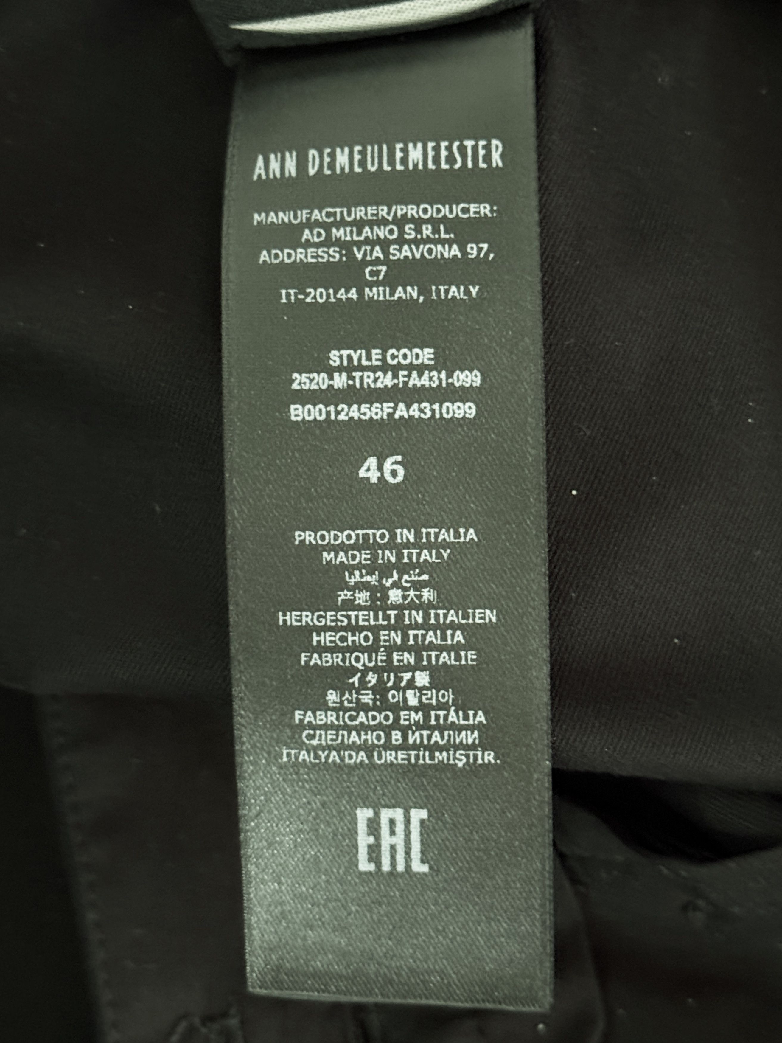 Ann Demeulemeester Iben Cargo Pants Cotton Twill Size US 30 / EU 46 - 18 Thumbnail