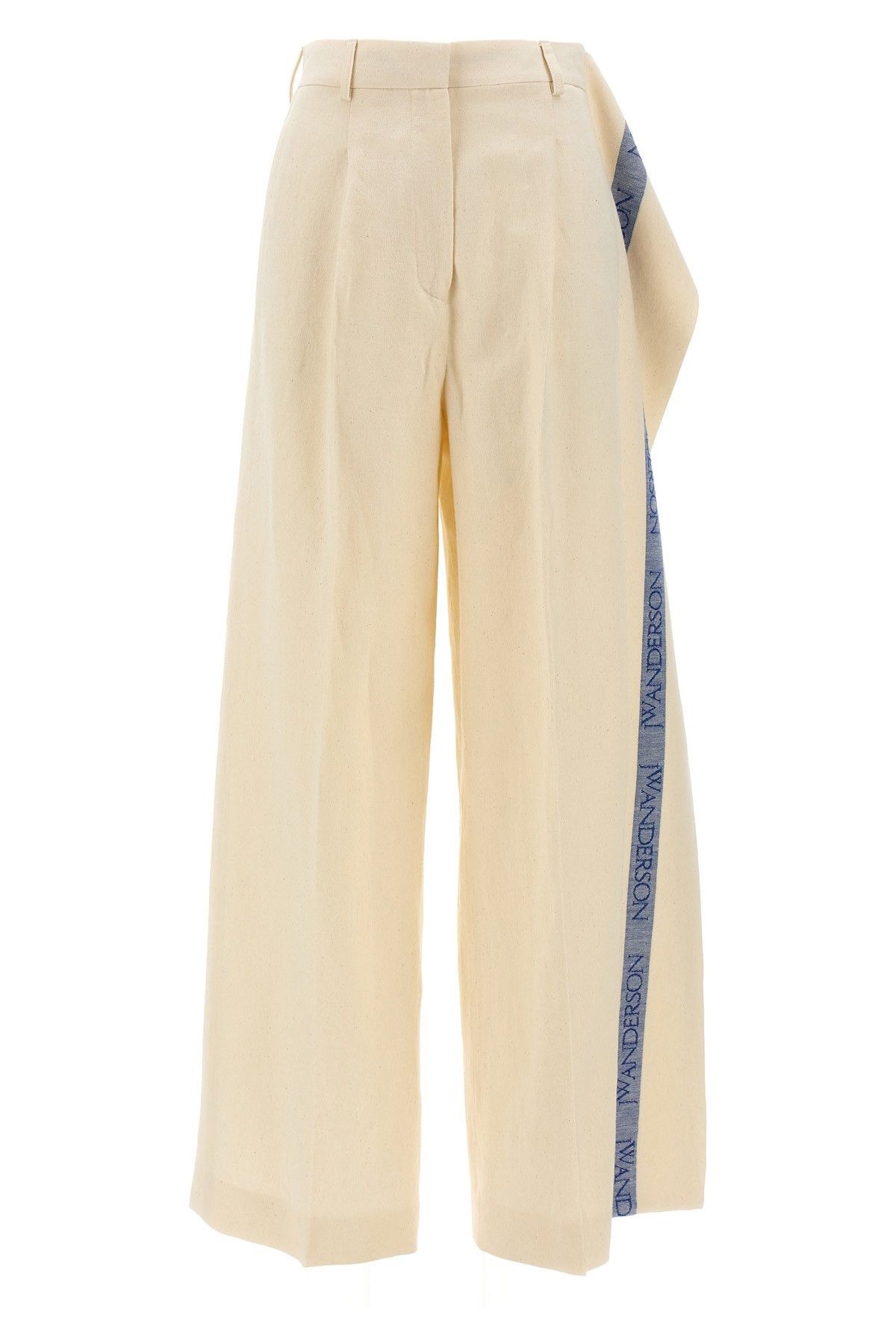 image of J W Anderson Logo Band Panel Pants in Beige, Women's (Size 26)