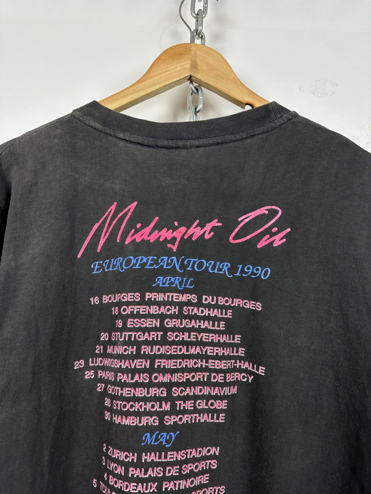 Band Tees 1990 Vintage Midnight Oil Blue Sky Mining Tour Shirt Size US M / EU 48-50 / 2 - 14 Thumbnail