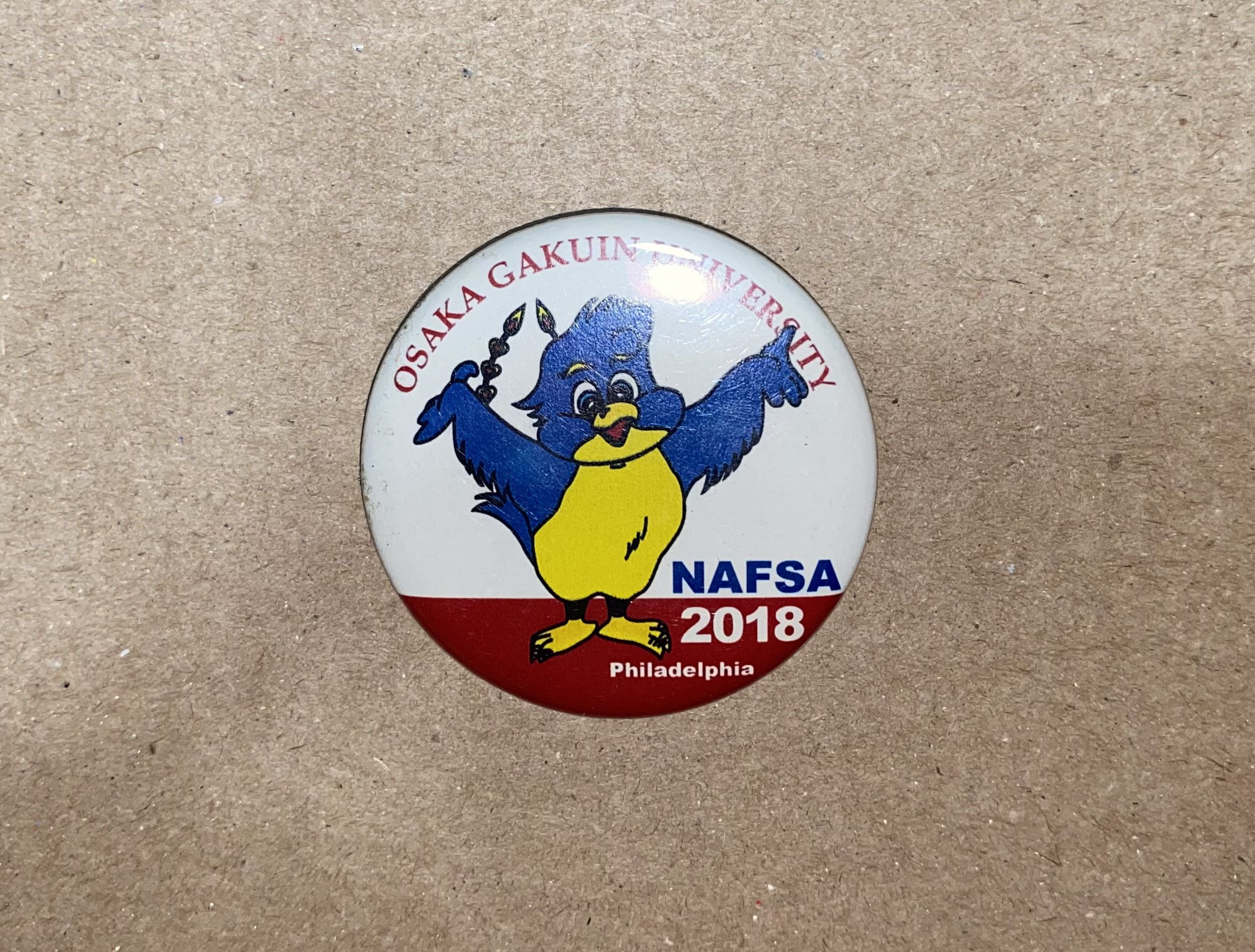 Japanese Brand Osaka Gakuin University NAFSA 2018 Philadelphia button pin ! Size ONE SIZE - 1 Thumbnail