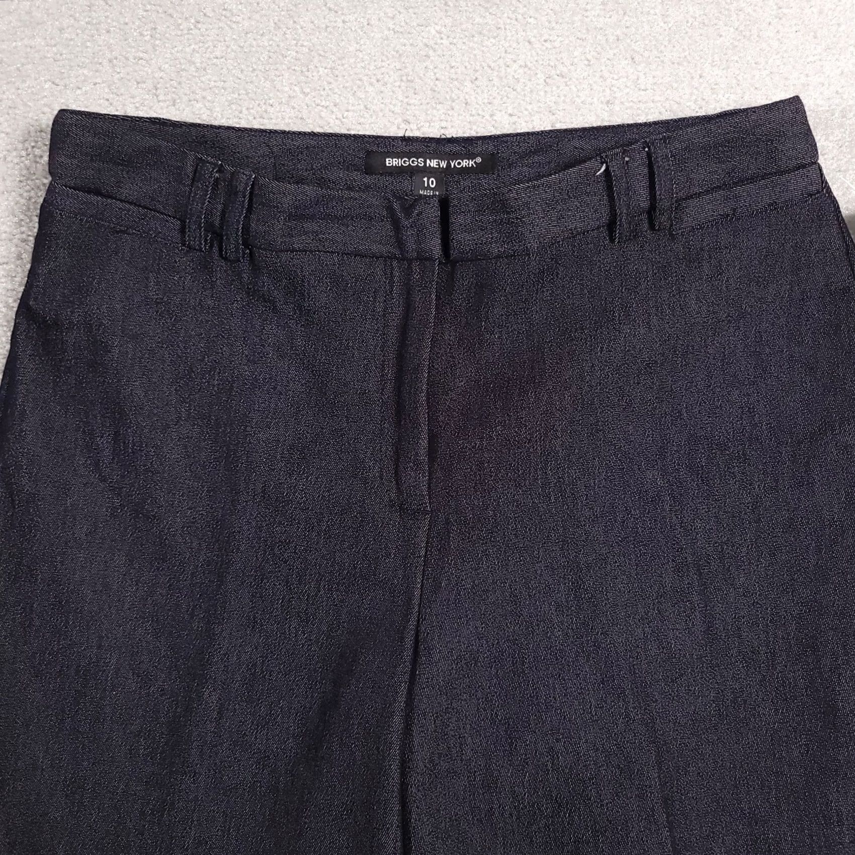 Vintage VINTAGE Briggs New York Dress Pants Women's 10 Blue Capri Mid Rise Pockets Size 32" / US 10 / IT 46 - 3 Thumbnail