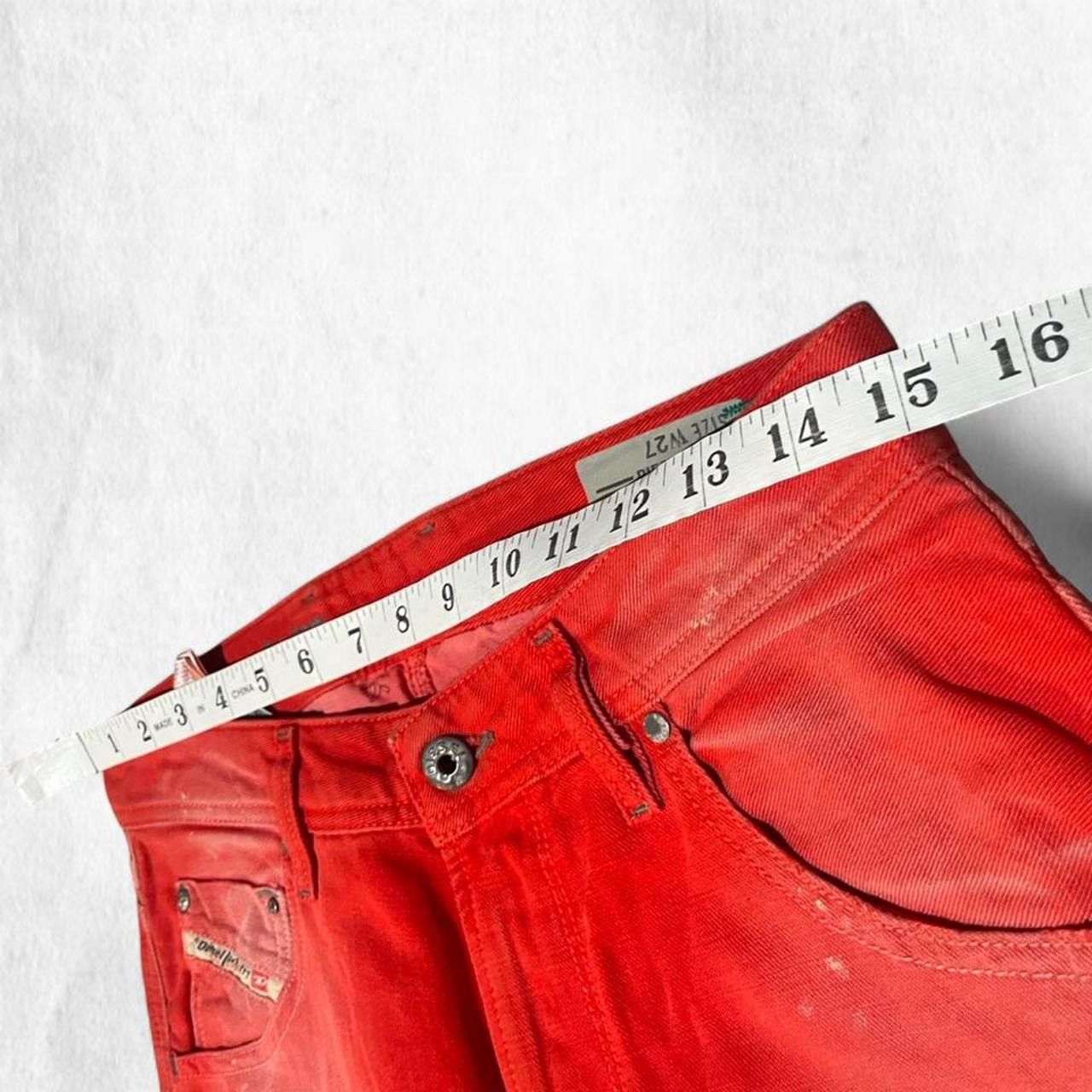 Diesel Diesel archival Vintage KRAYVER red denim overdyed Size US 27 - 4 Thumbnail