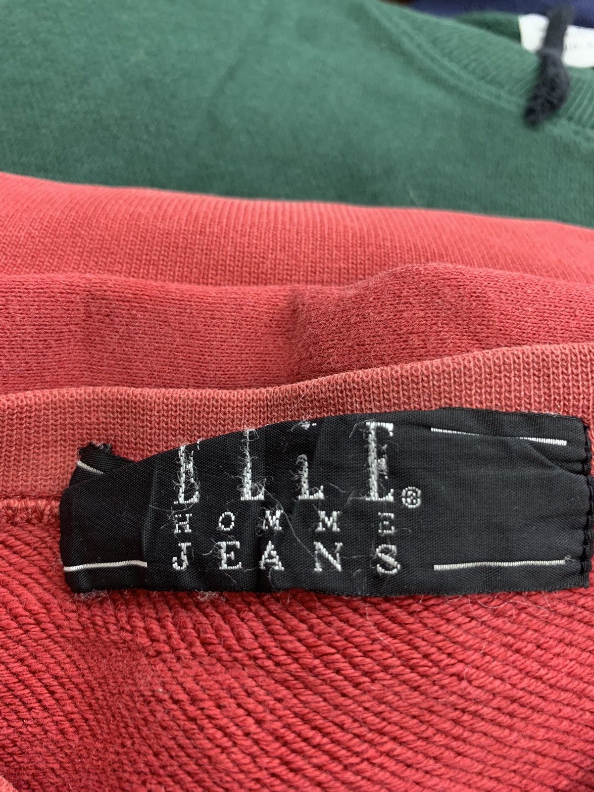 Designer × Vintage Vintage 90s ELLE Homme Jeans Sweatshirt Big Logo Embroidered Size L / US 10 / IT 46 - 5 Thumbnail