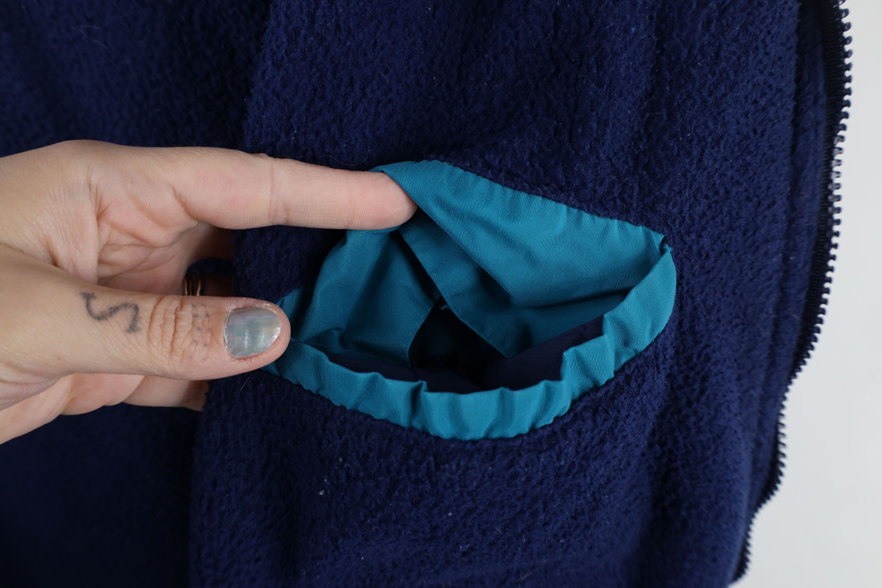 Vintage Vintage 90s OshKosh B'Gosh Fleece Lined Bomber Jacket Teal Size US XL / EU 56 / 4 - 11 Thumbnail